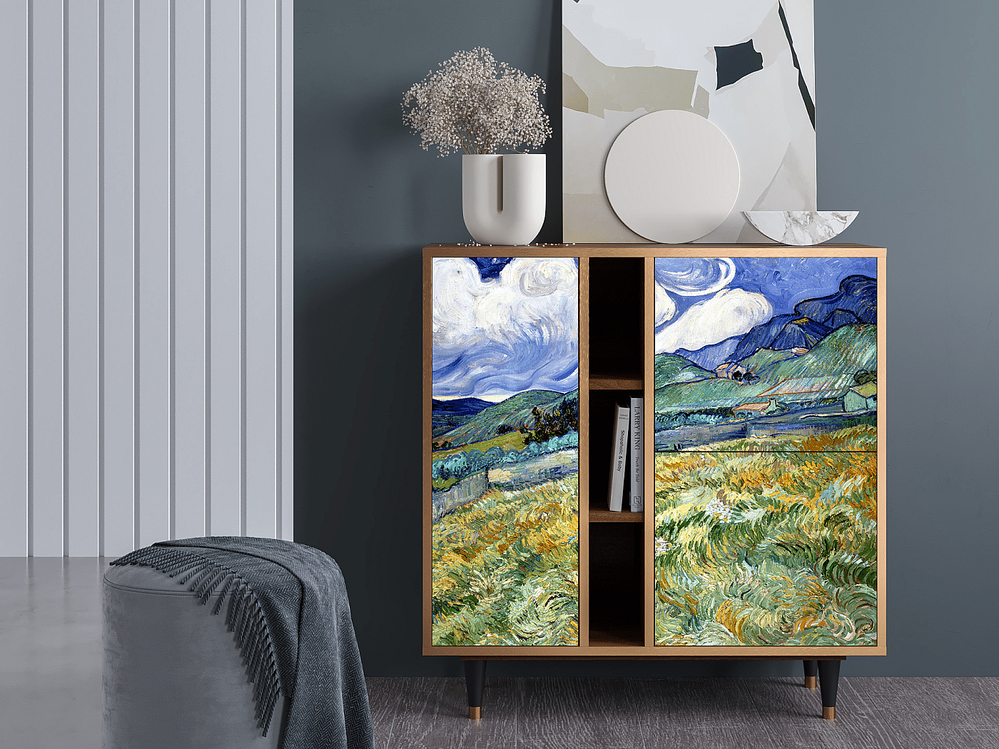 Buffet - 94х96х41 cm - BS5 - Landscape, Noyer