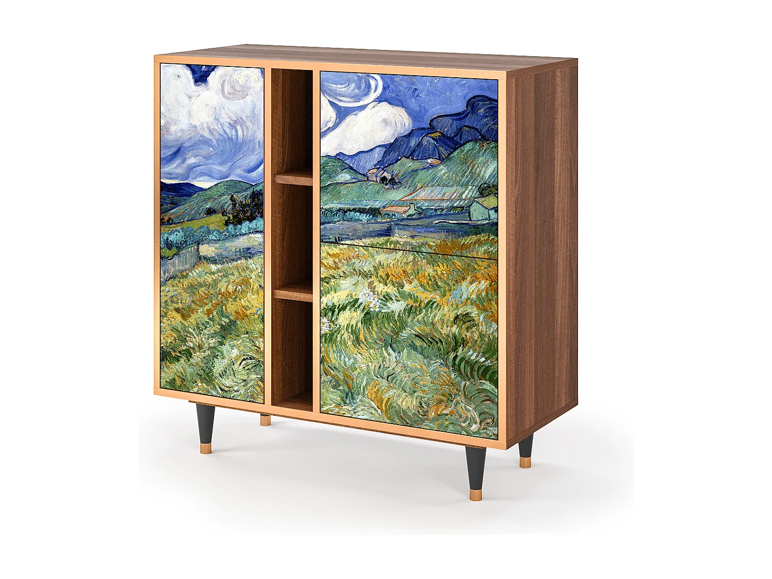 Buffet - 94х96х41 cm - BS5 - Landscape, Noyer