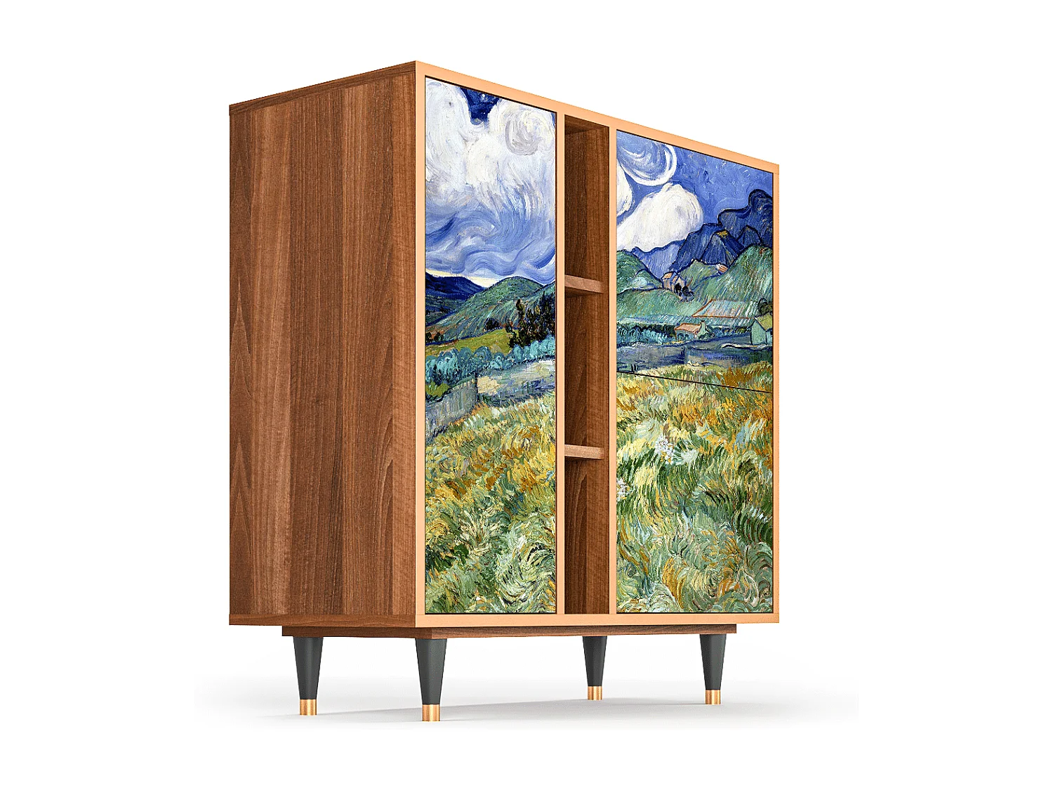 Buffet - 94х96х41 cm - BS5 - Landscape, Noyer