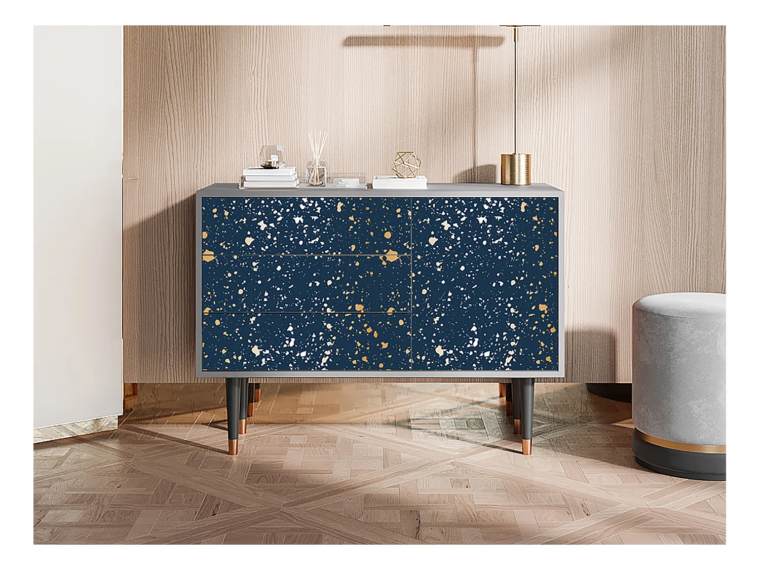 Dressoir - 115х84х41 cm - S3 - Starfall, Grijs