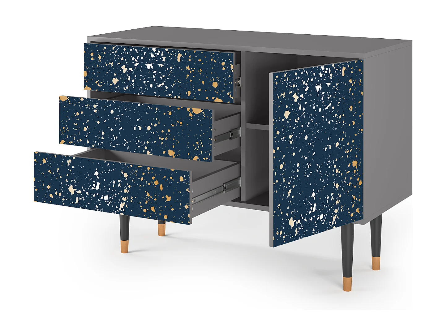 Buffet - 115х84х41 cm - S3 - Starfall, Gris