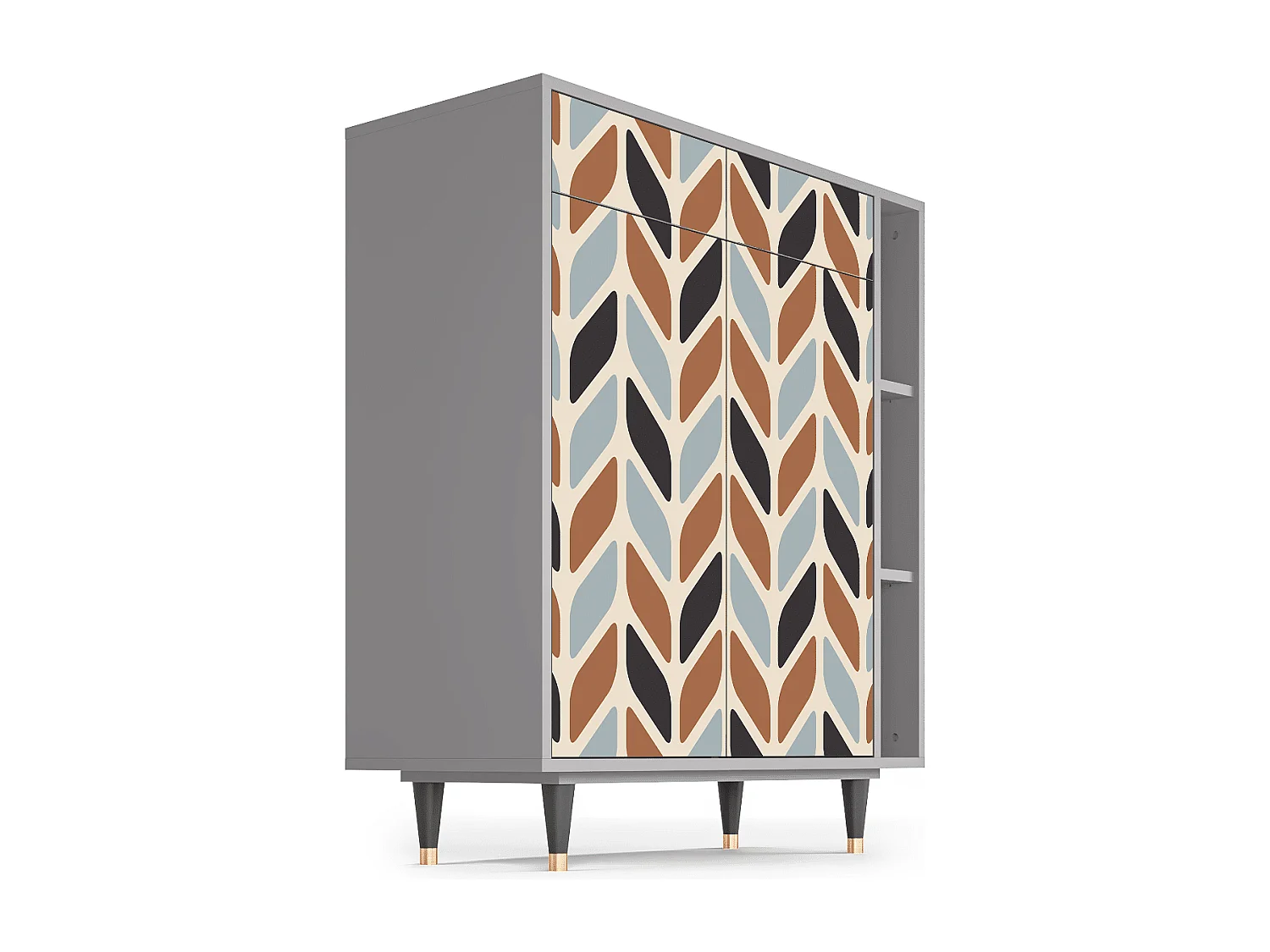 Sideboard - 96х110х41 cm - BS6 - Beige Laure, Grau