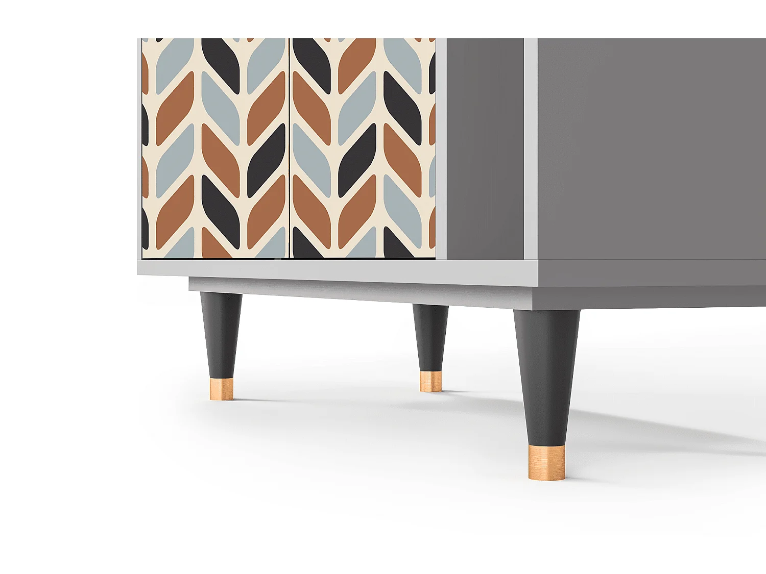 Sideboard - 96х110х41 cm - BS6 - Beige Laure, Grau