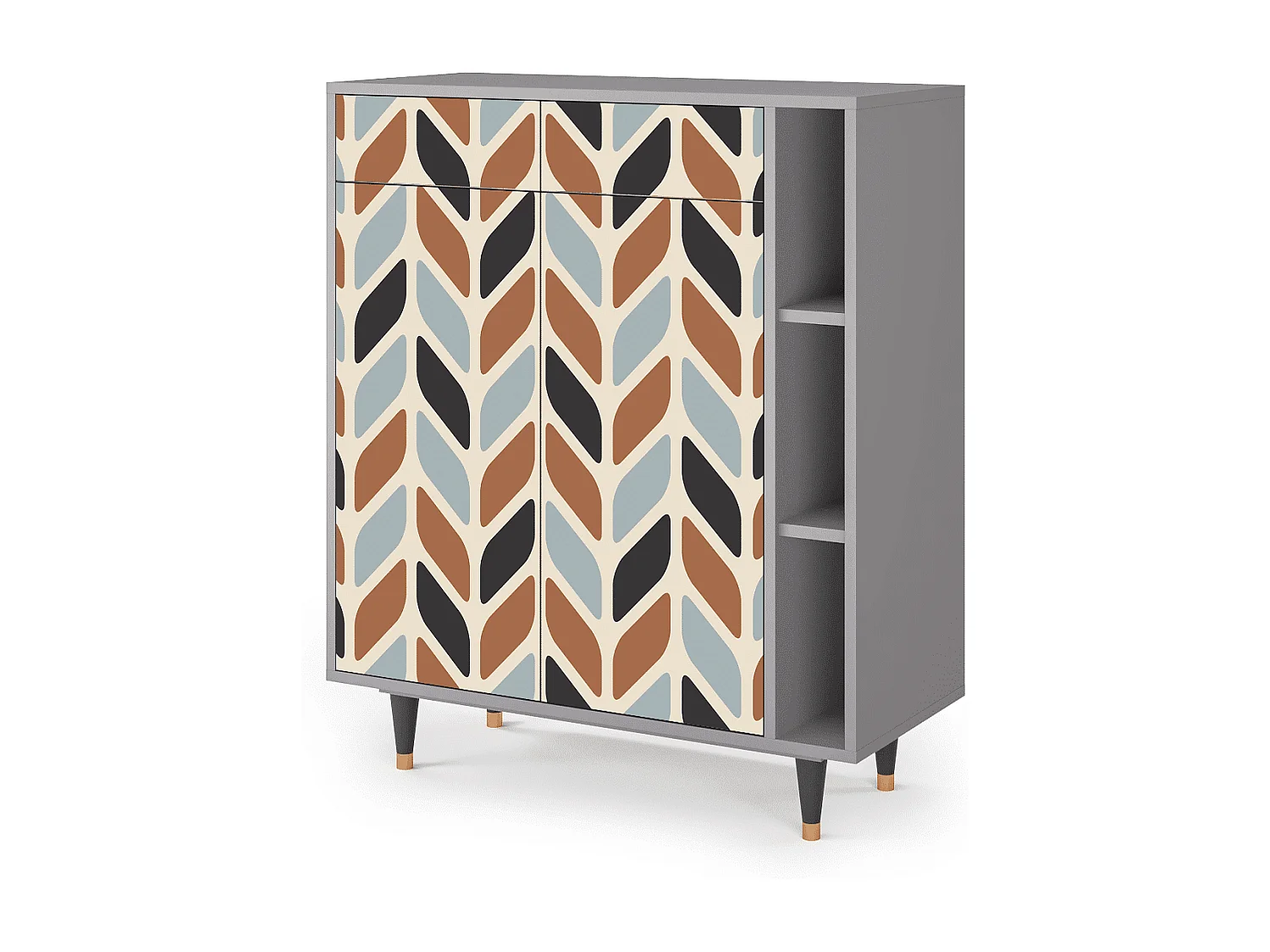 Buffet - 96х110х41 cm - BS6 - Beige Laure, Gris