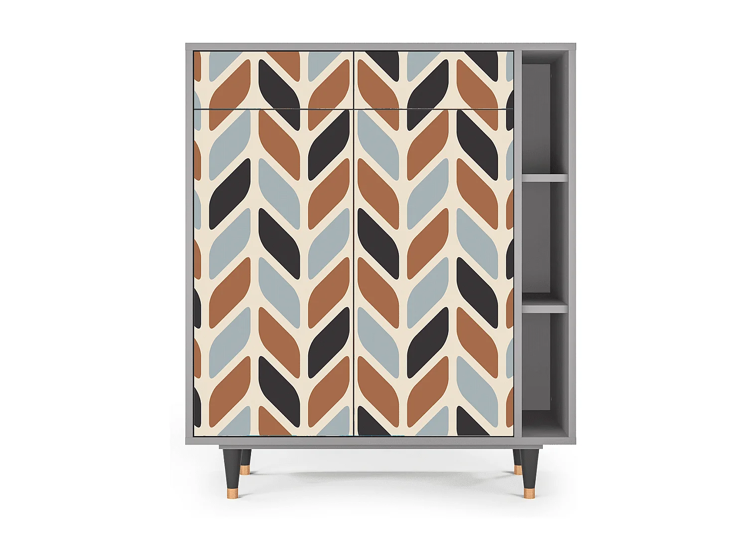 Buffet - 96х110х41 cm - BS6 - Beige Laure, Gris