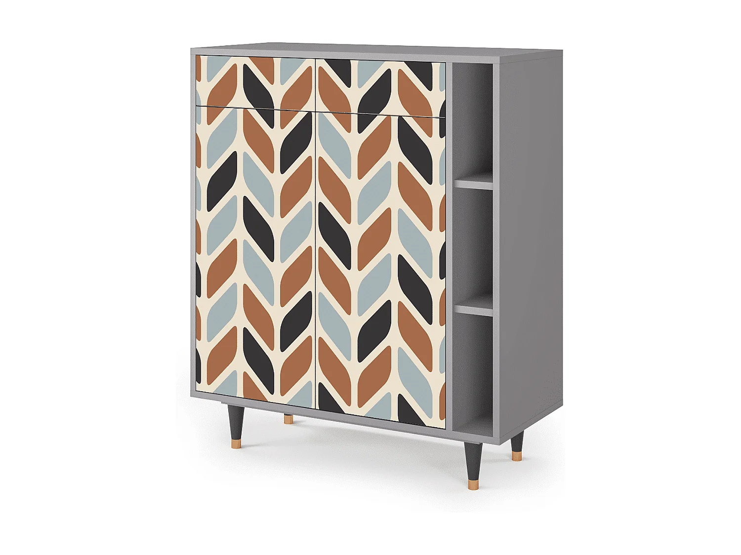 Buffet - 96х110х41 cm - BS6 - Beige Laure, Gris