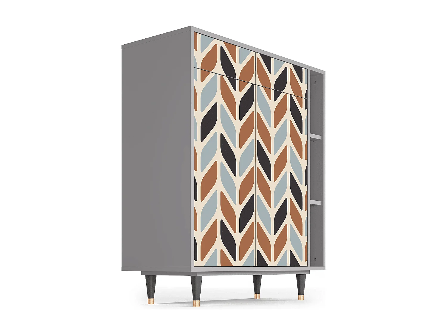 Buffet - 96х110х41 cm - BS6 - Beige Laure, Gris