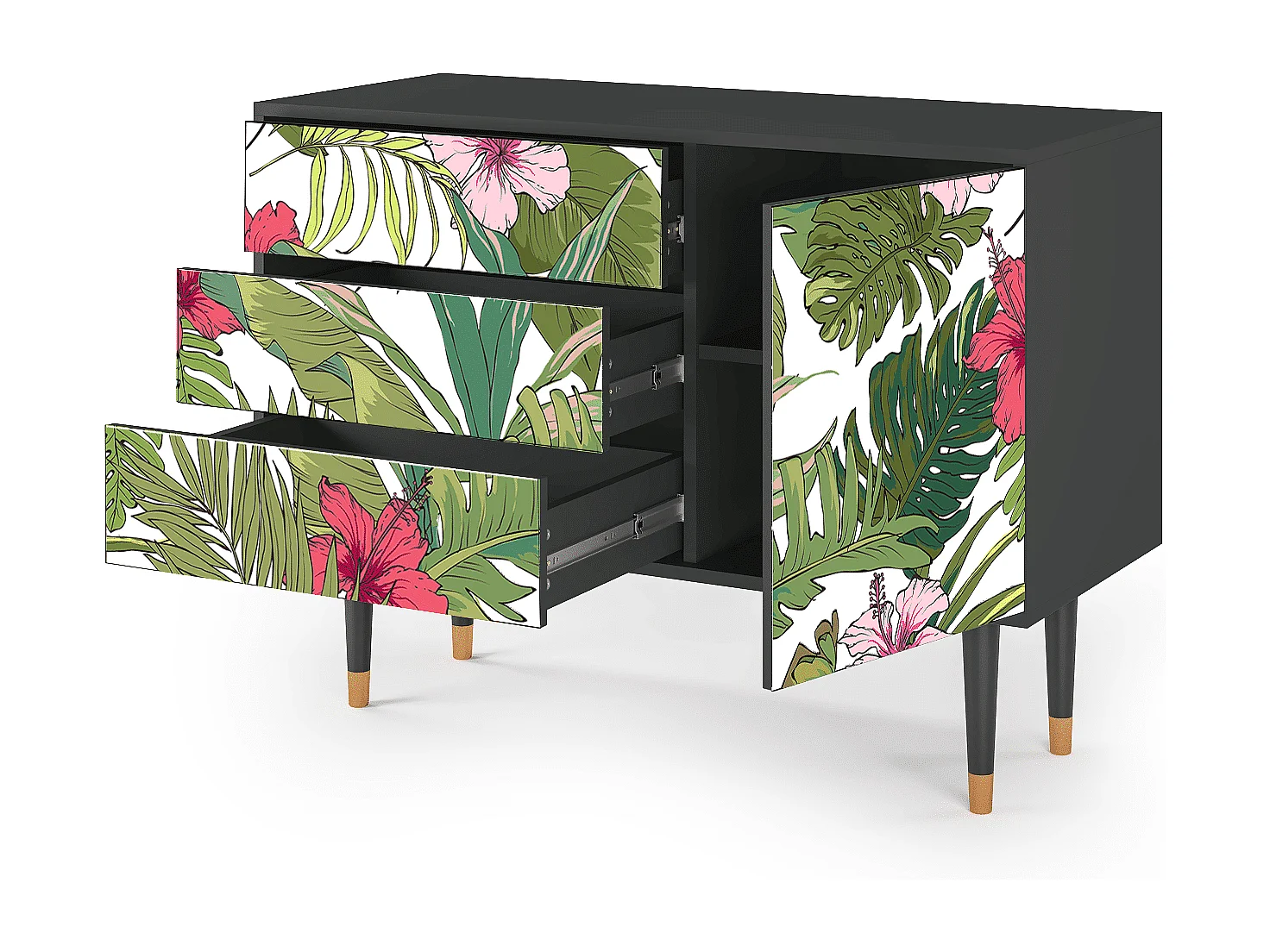 Credenza - 115х84х41 cm - S3 - Verdant Tropics, Antracite