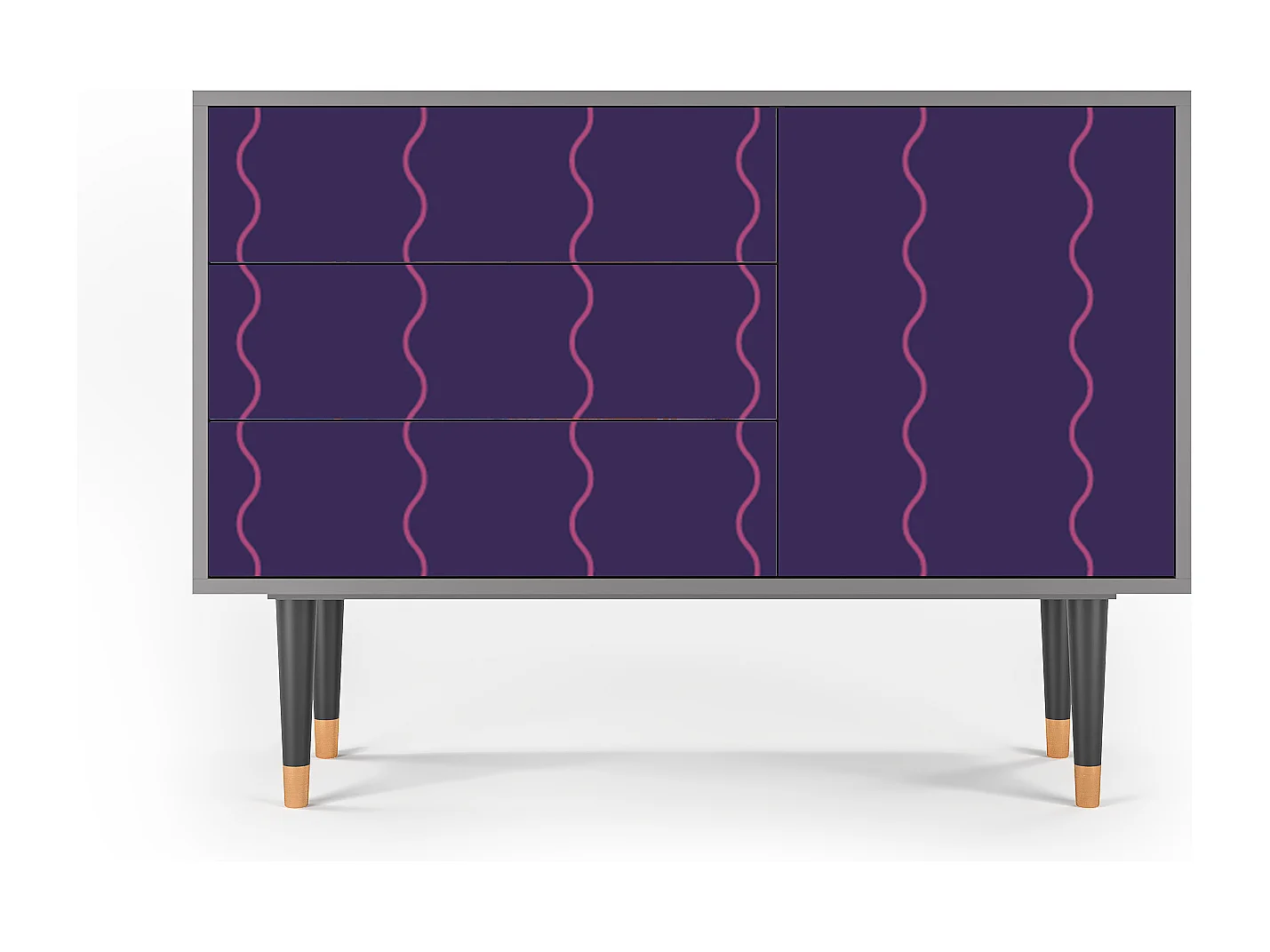 Buffet - 115х84х41 cm - S3 - Grape Maccaroni, Gris