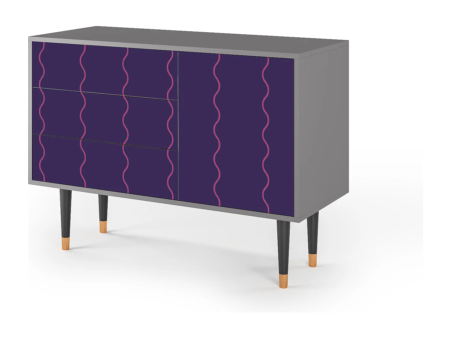 Credenza - 115х84х41 cm - S3 - Grape Maccaroni, Grigio
