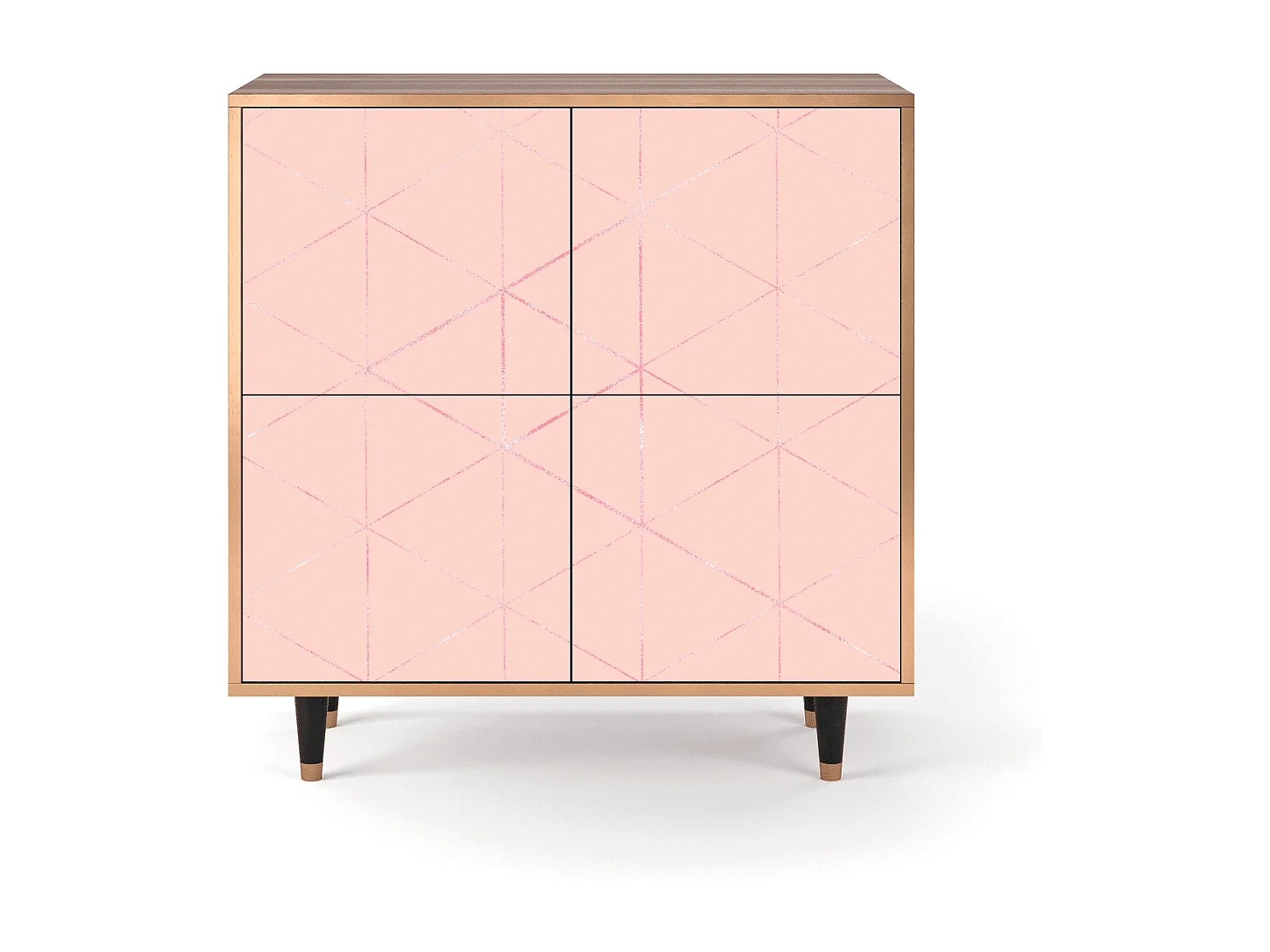 Buffet - 94x96x48 cm - BS3 - Rose Quartz, Noyer