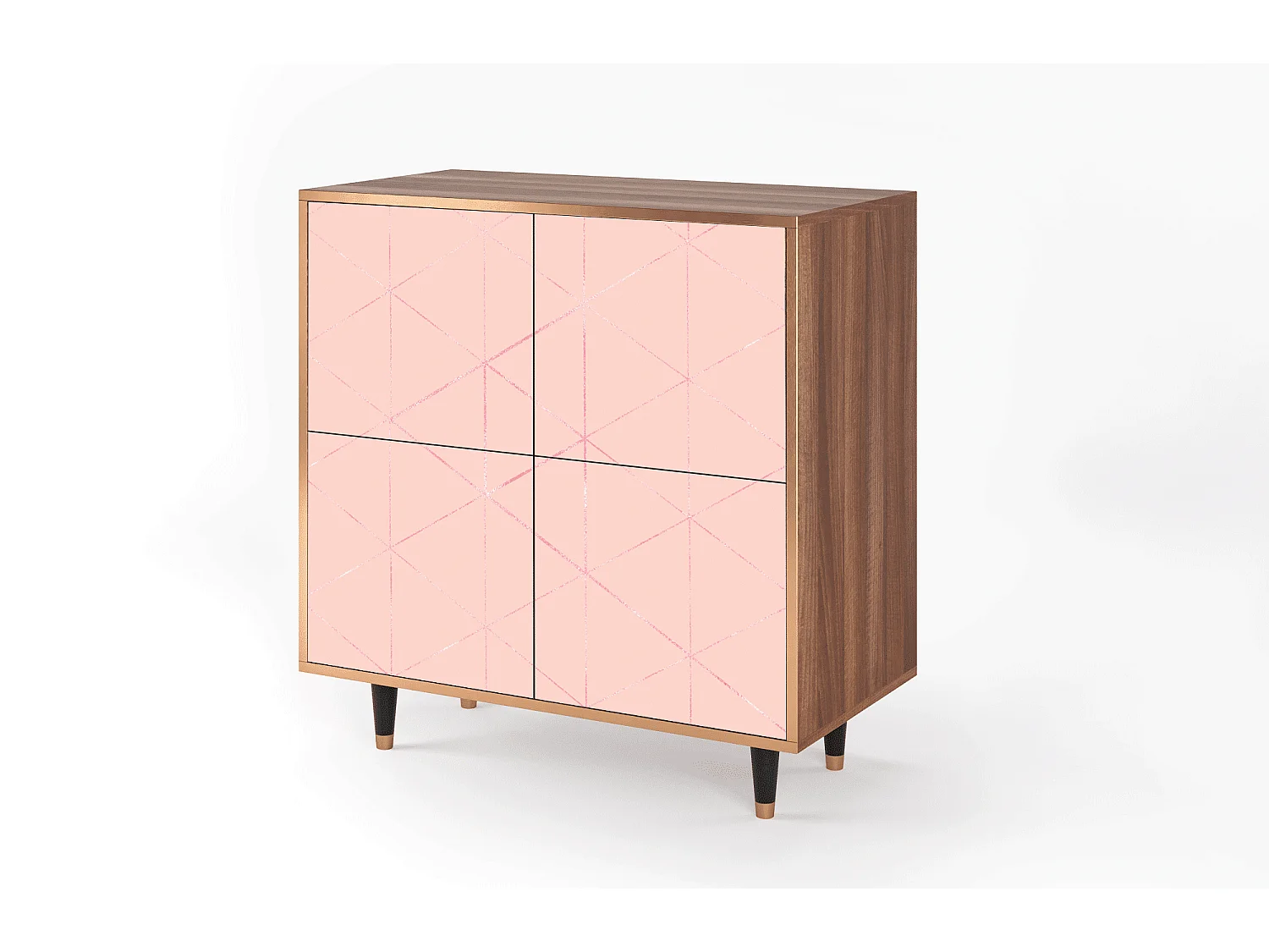 Buffet - 94x96x48 cm - BS3 - Rose Quartz, Noyer