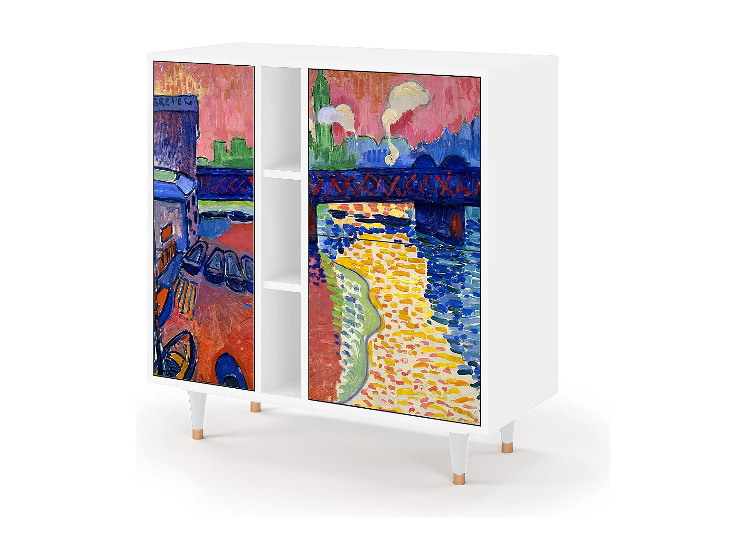 Buffet - 94х96х41 cm - BS5 - Charing Cross Bridge, Blanc