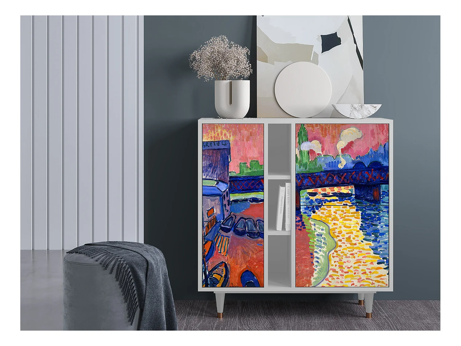 Credenza - 94х96х41 cm - BS5 - Charing Cross Bridge, Bianco
