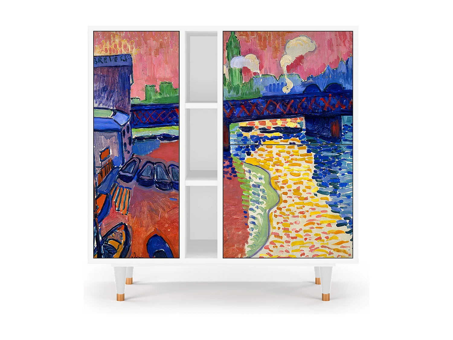 Aparador - 94х96х41 cm - BS5 - Charing Cross Bridge, Blanco