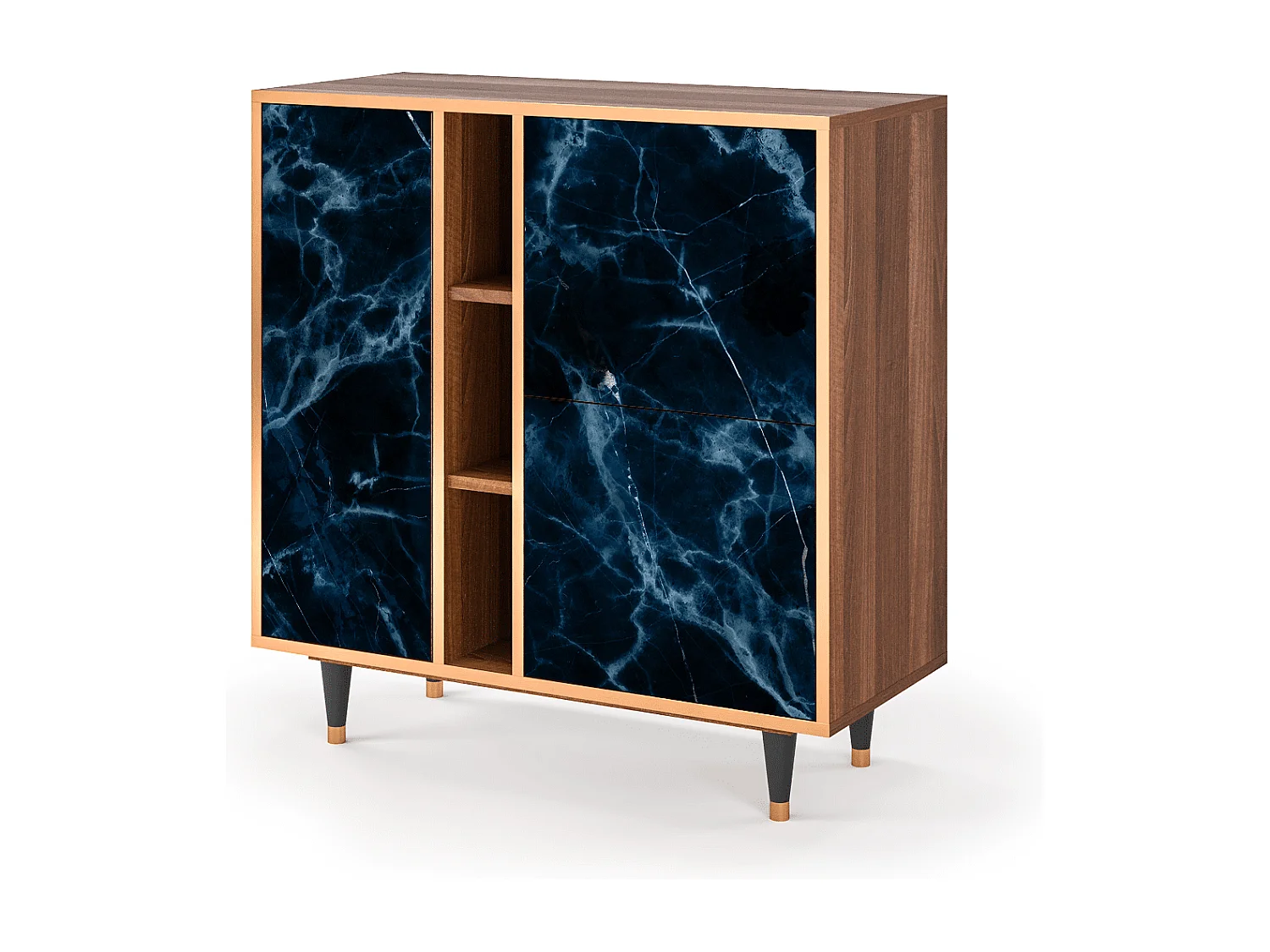 Credenza - 94х96х41 cm - BS5 - Deep Ocean, Noce