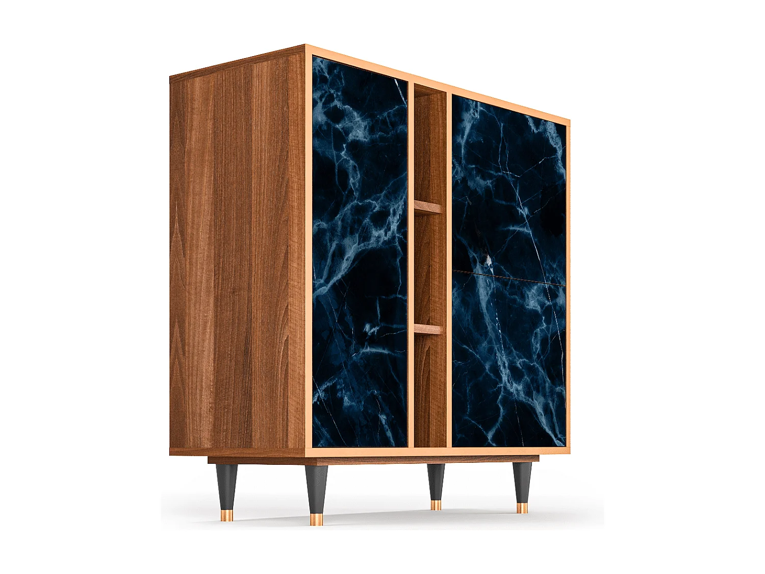 Credenza - 94х96х41 cm - BS5 - Deep Ocean, Noce