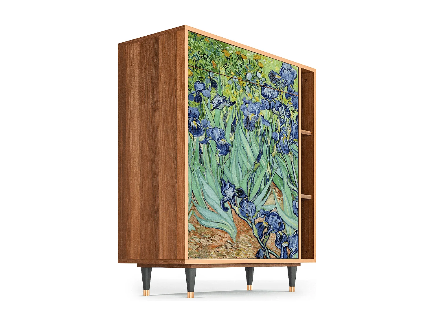 Buffet - 96х110х41 cm - BS6 - Irises , Noyer