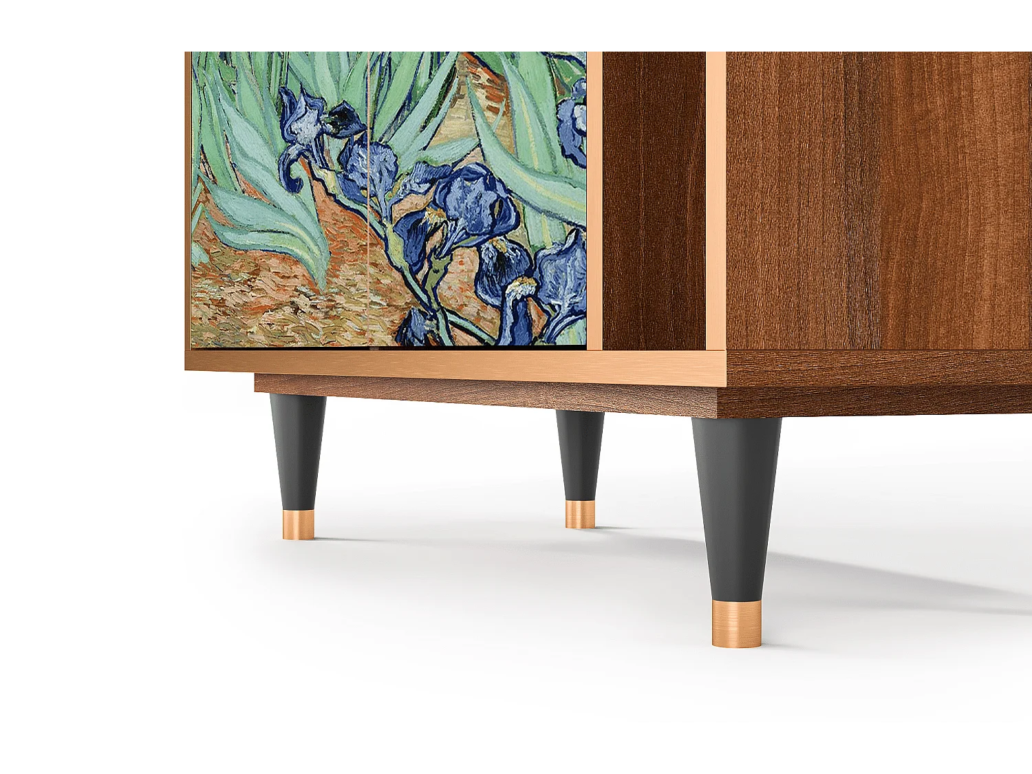 Kredens - 96х110х41 cm - BS6 - Irises , Orzech