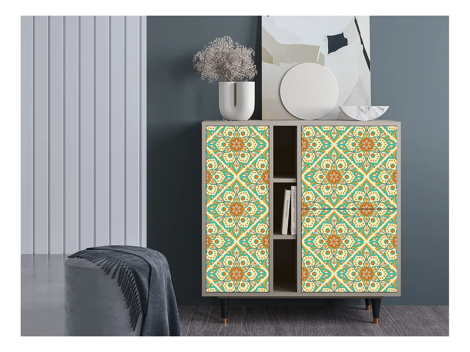 Buffet - 94х96х41 cm - BS5 - Hindu Daisy, Sable
