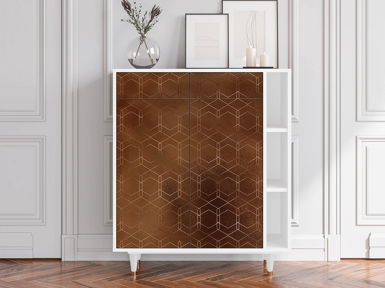 Buffet - 96х110х41 cm - BS6 - Chocolate Bar, Blanc