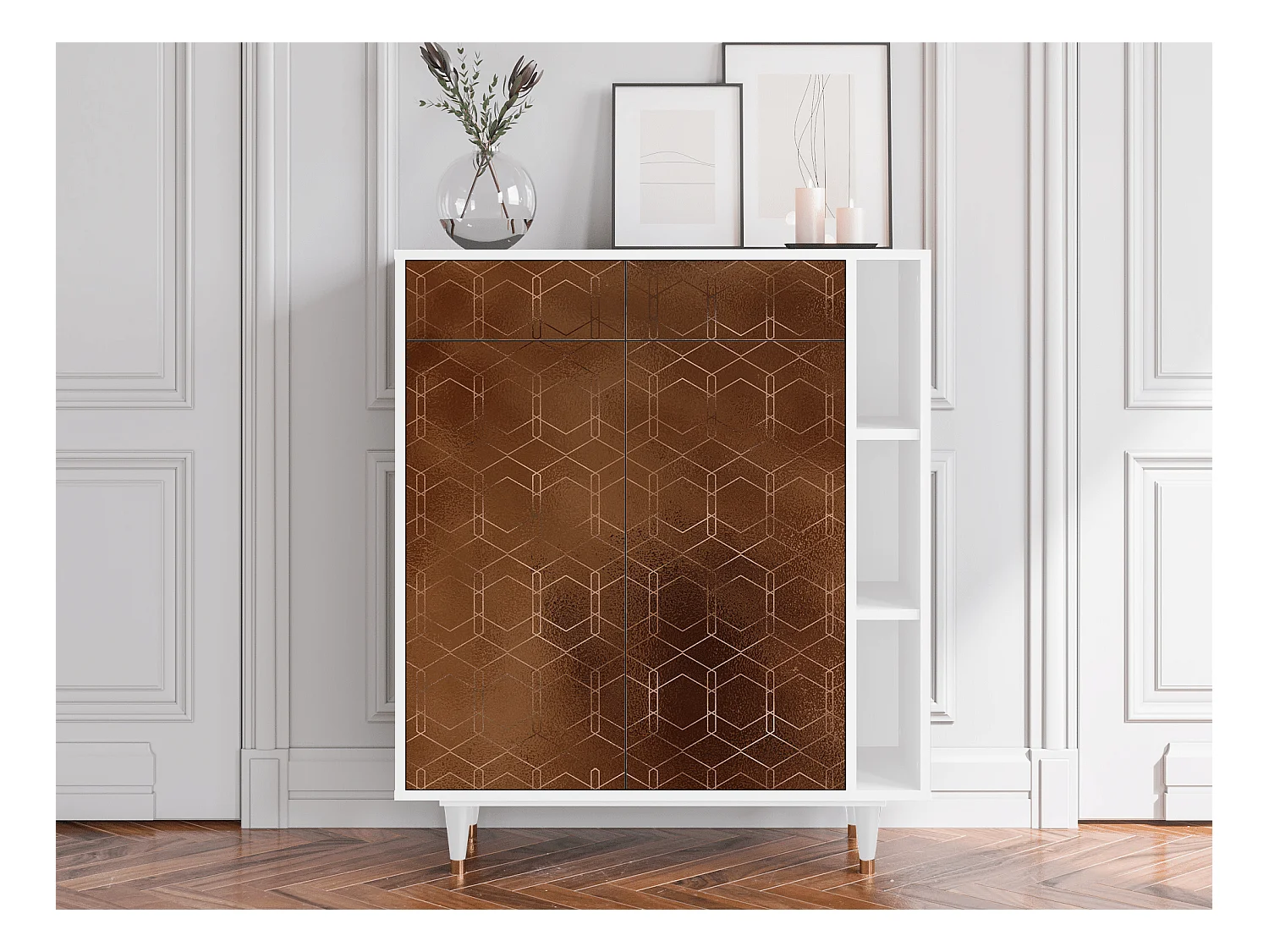 Buffet - 96х110х41 cm - BS6 - Chocolate Bar, Blanc