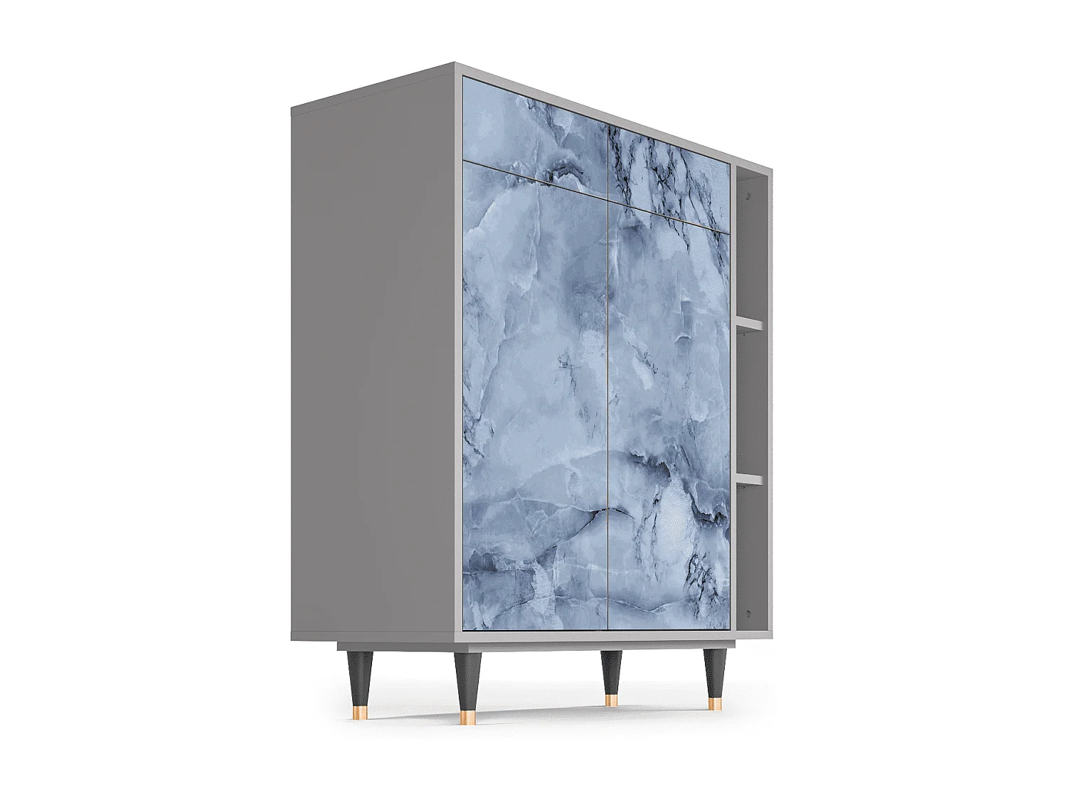 Dressoir - 96х110х41 cm - BS6 - Feather Ice, Grijs