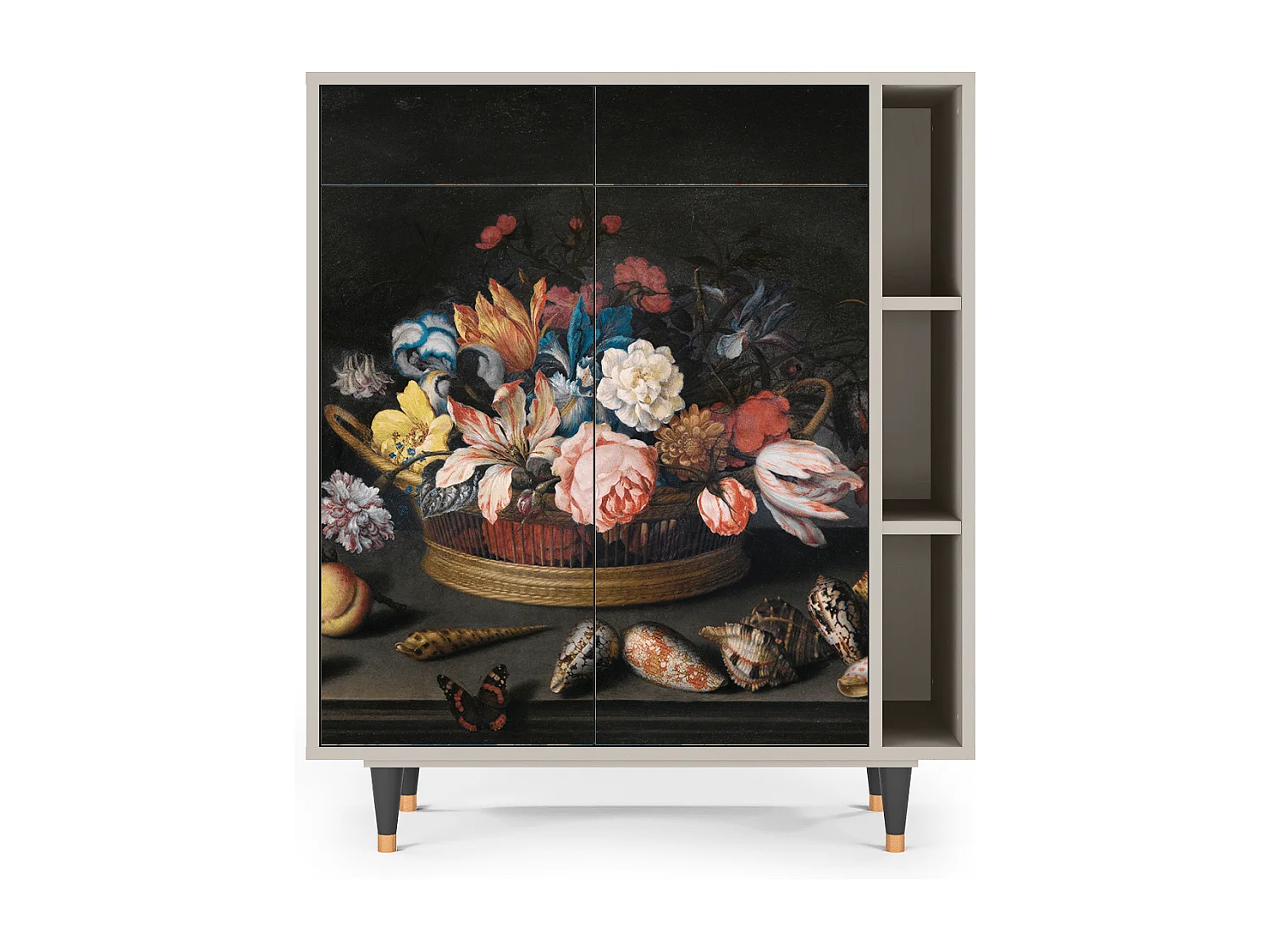 Buffet - 96х110х41 cm - BS6 - Still Life with Flowers, Sable