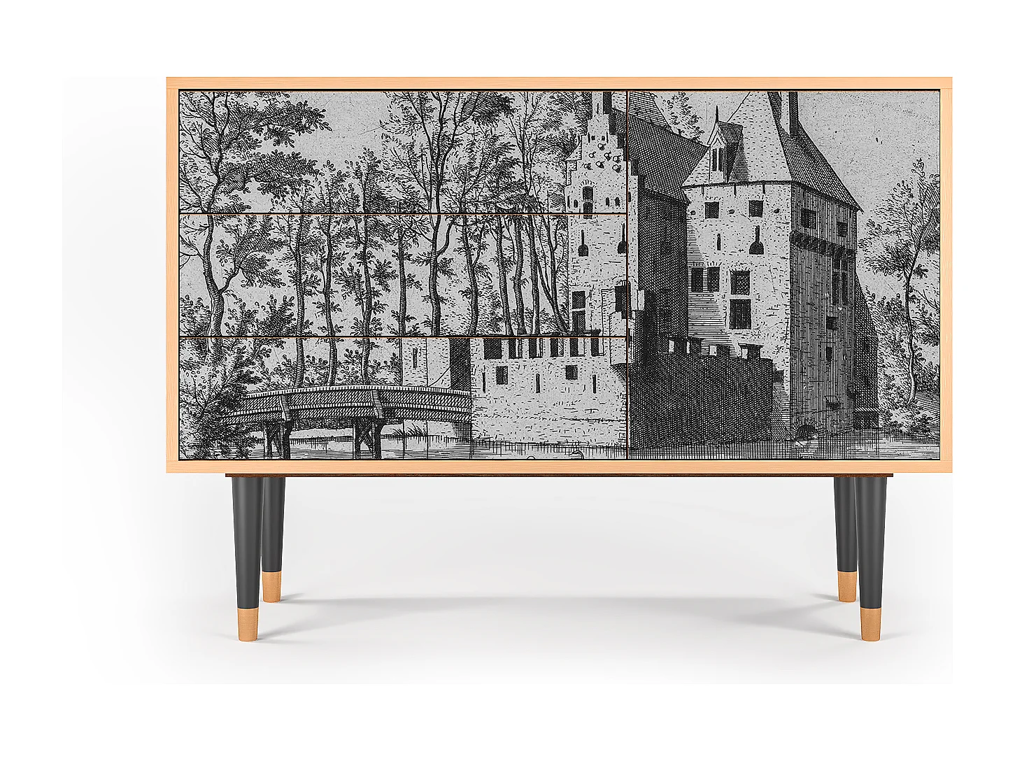 Sideboard - 115х84х41 cm - S3 - Castle by Breugel, Walnuss