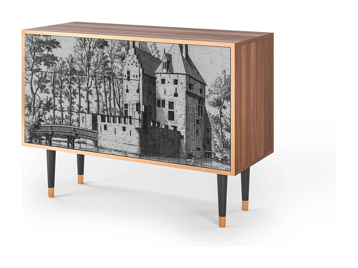 Sideboard - 115х84х41 cm - S3 - Castle by Breugel, Walnuss