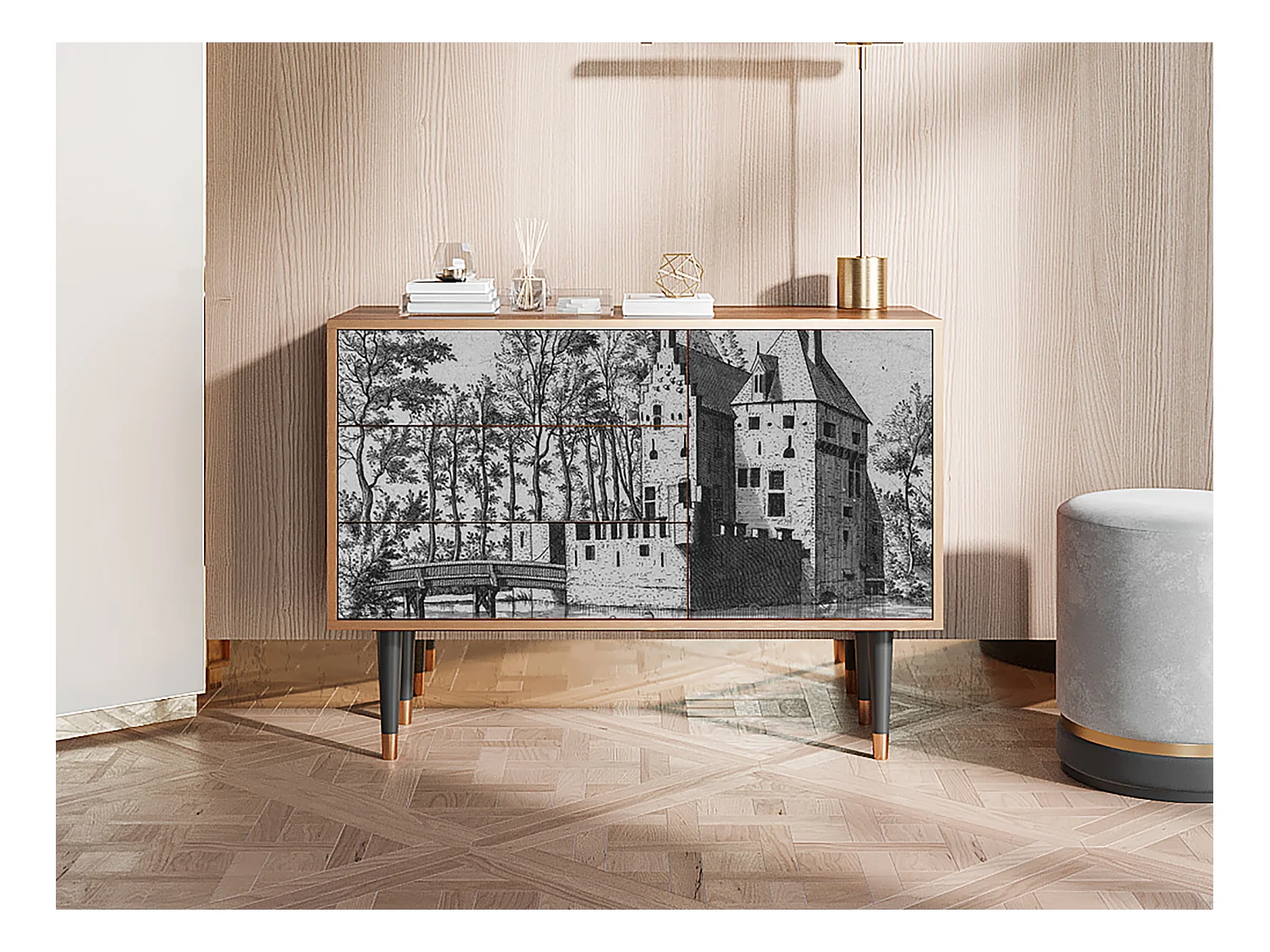 Buffet - 115х84х41 cm - S3 - Castle by Breugel, Noyer