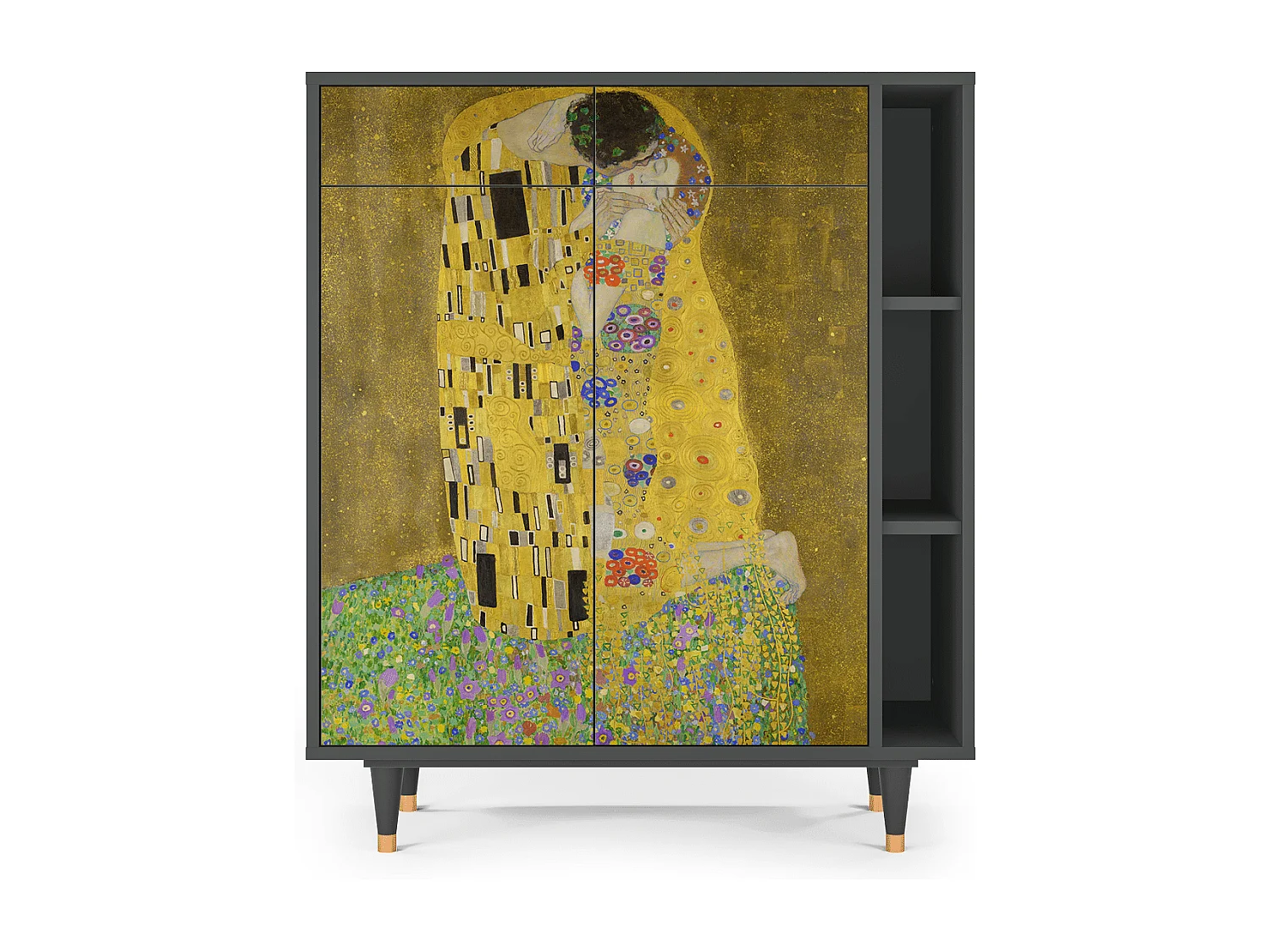 Buffet - 96х110х41 cm - BS6 - The Kiss by Klimt , Anthracite