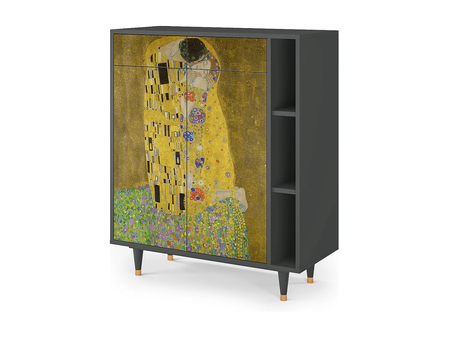 Buffet - 96х110х41 cm - BS6 - The Kiss by Klimt , Anthracite
