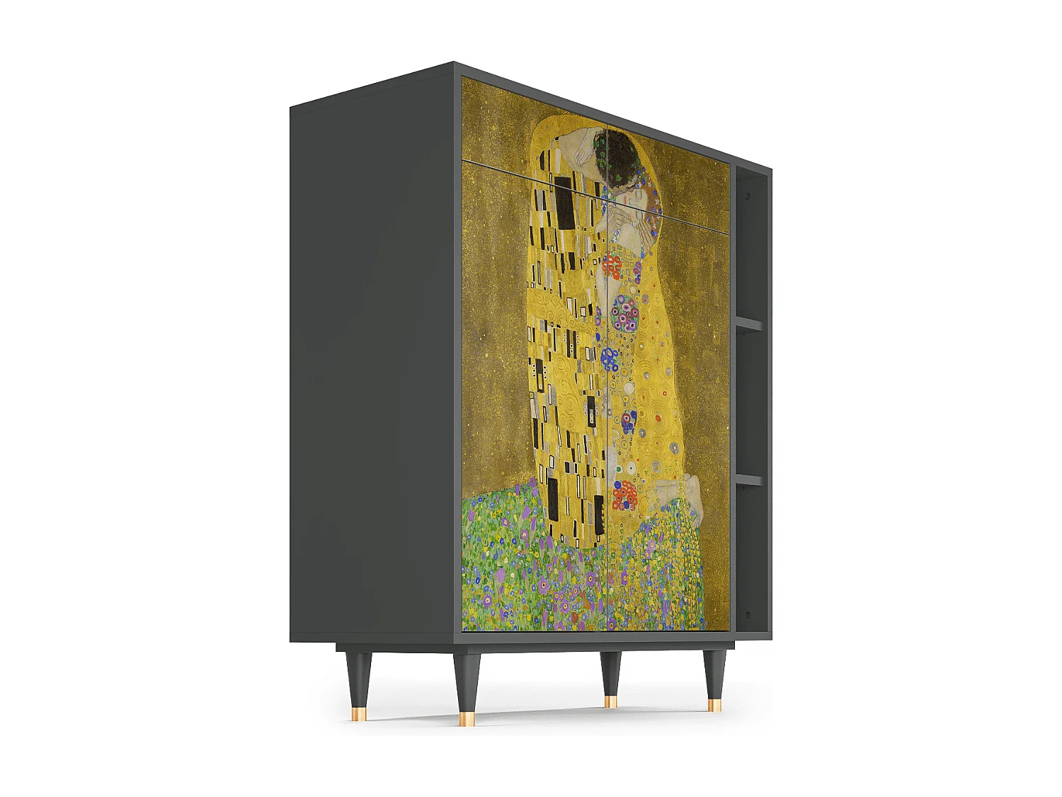 Buffet - 96х110х41 cm - BS6 - The Kiss by Klimt , Anthracite