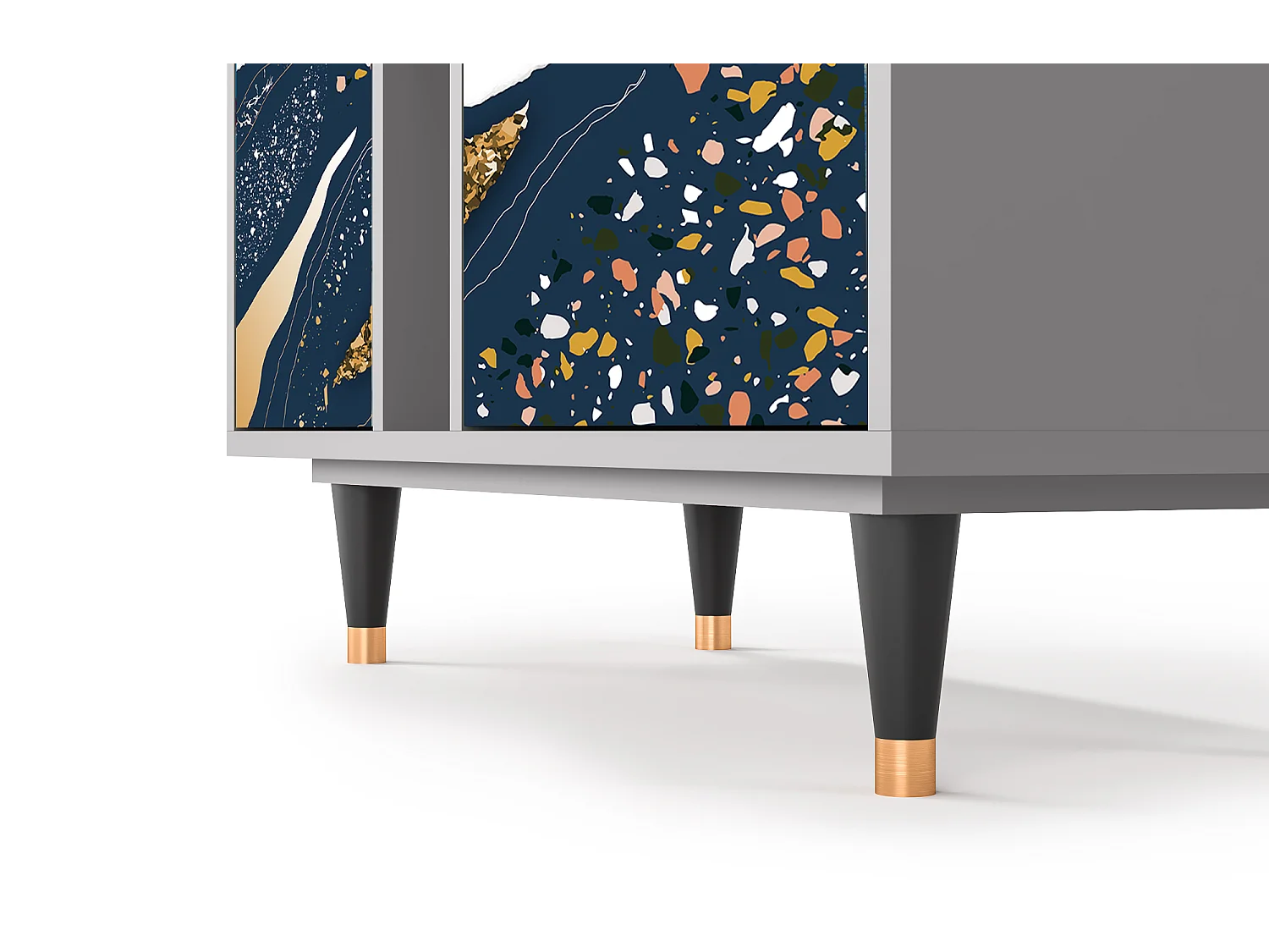 Kredens - 94х96х41 cm - BS5 - Nude Iceberg, Szary