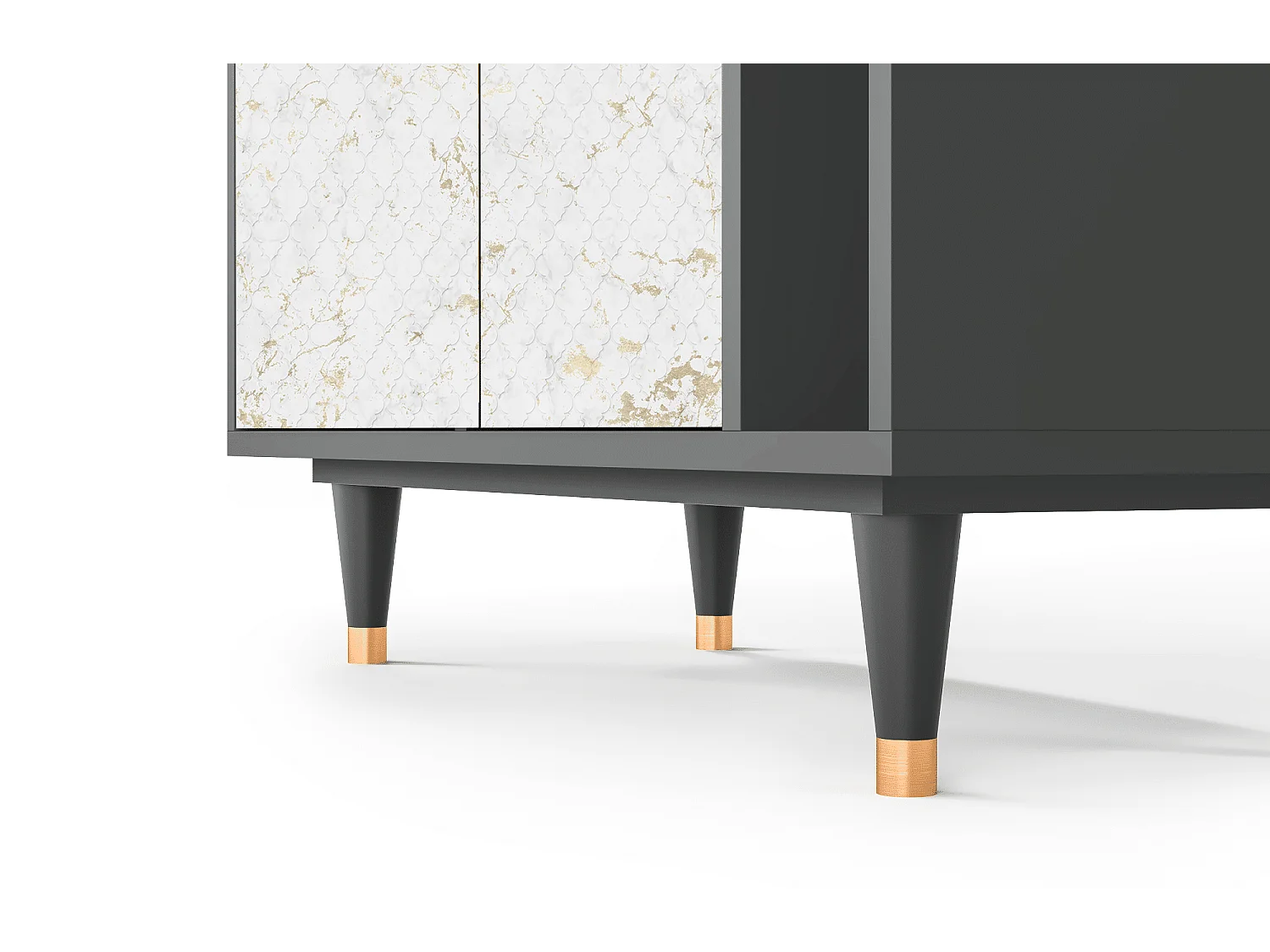 Credenza - 96х110х41 cm - BS6 - Sweet Cotton, Antracite