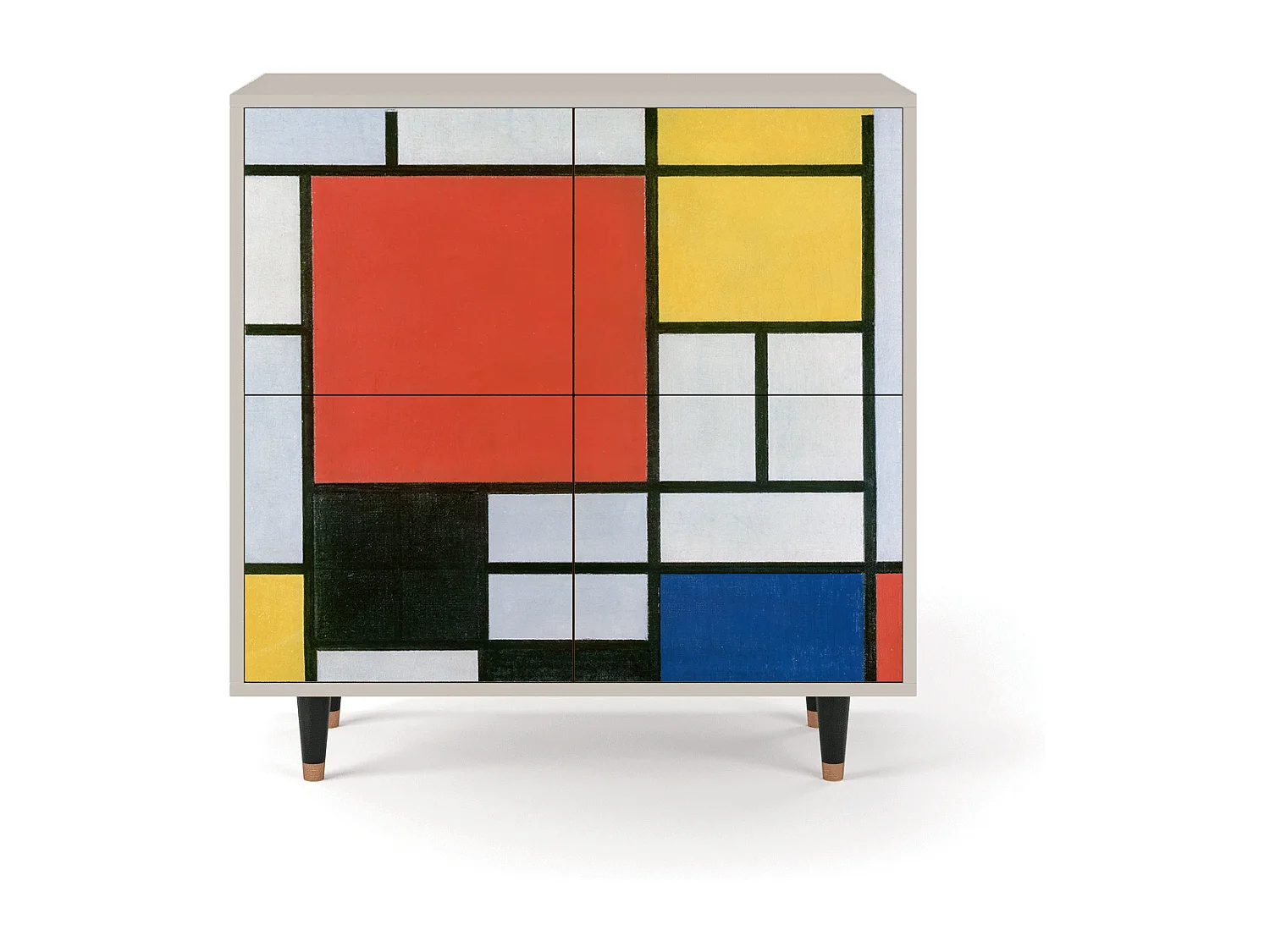 Kredens - 94x96x48 cm - BS3 - Composition, Piaskowy