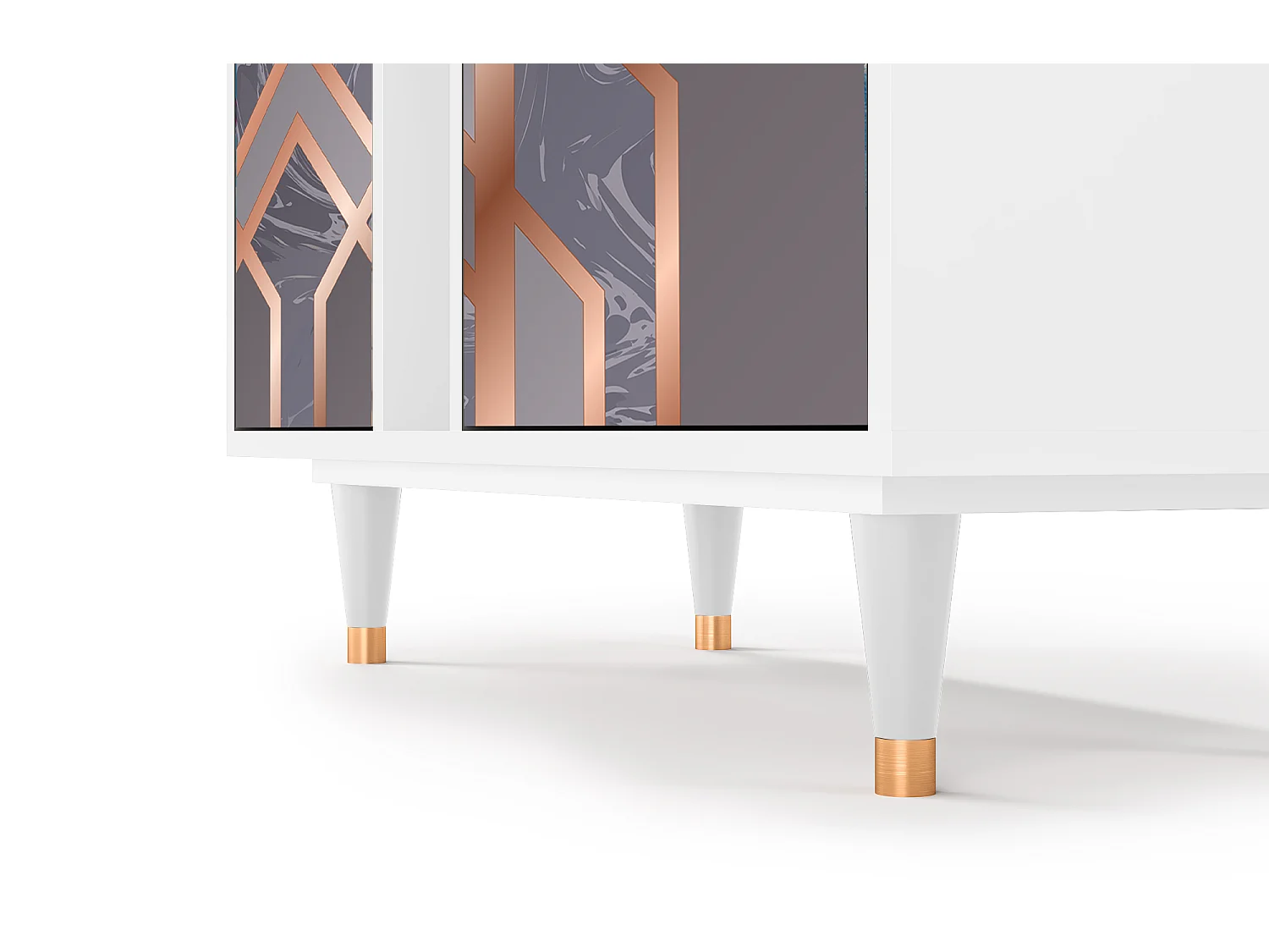 Aparador - 94х96х41 cm - BS5 - Taupe Anatomy, Blanco