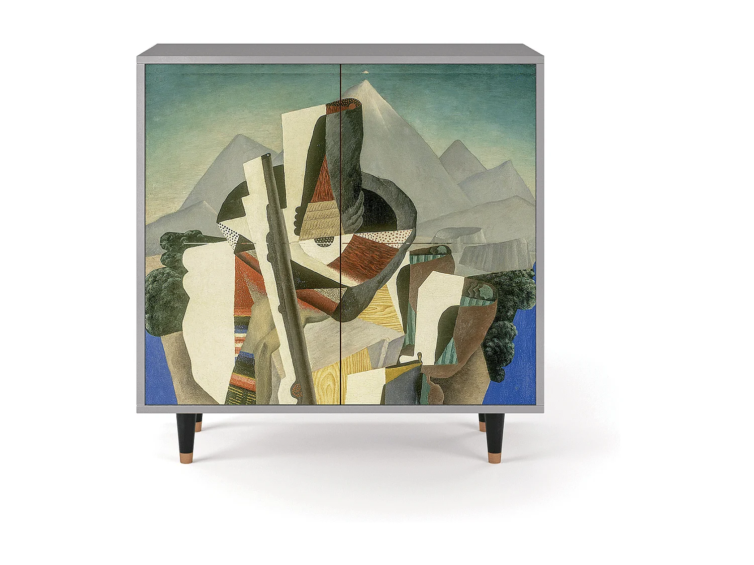 Credenza - 94x96x48 cm - BS3 - The Cubist Paintings , Grigio