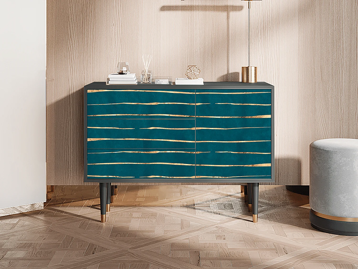 Credenza - 115х84х41 cm - S3 - Ocean Drive, Antracite