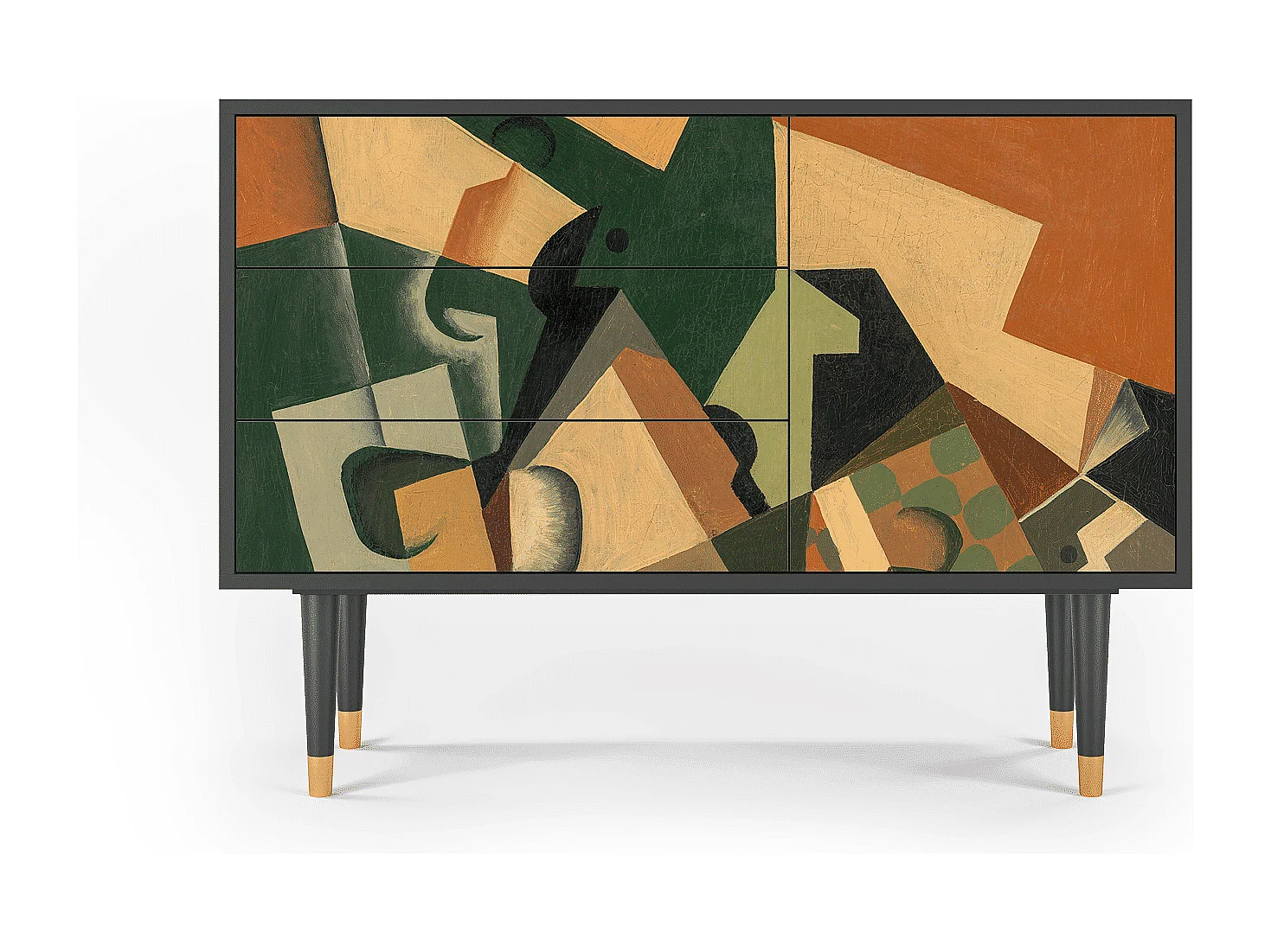 Buffet - 115х84х41 cm - S3 - Glass and Checkerboard, Anthracite