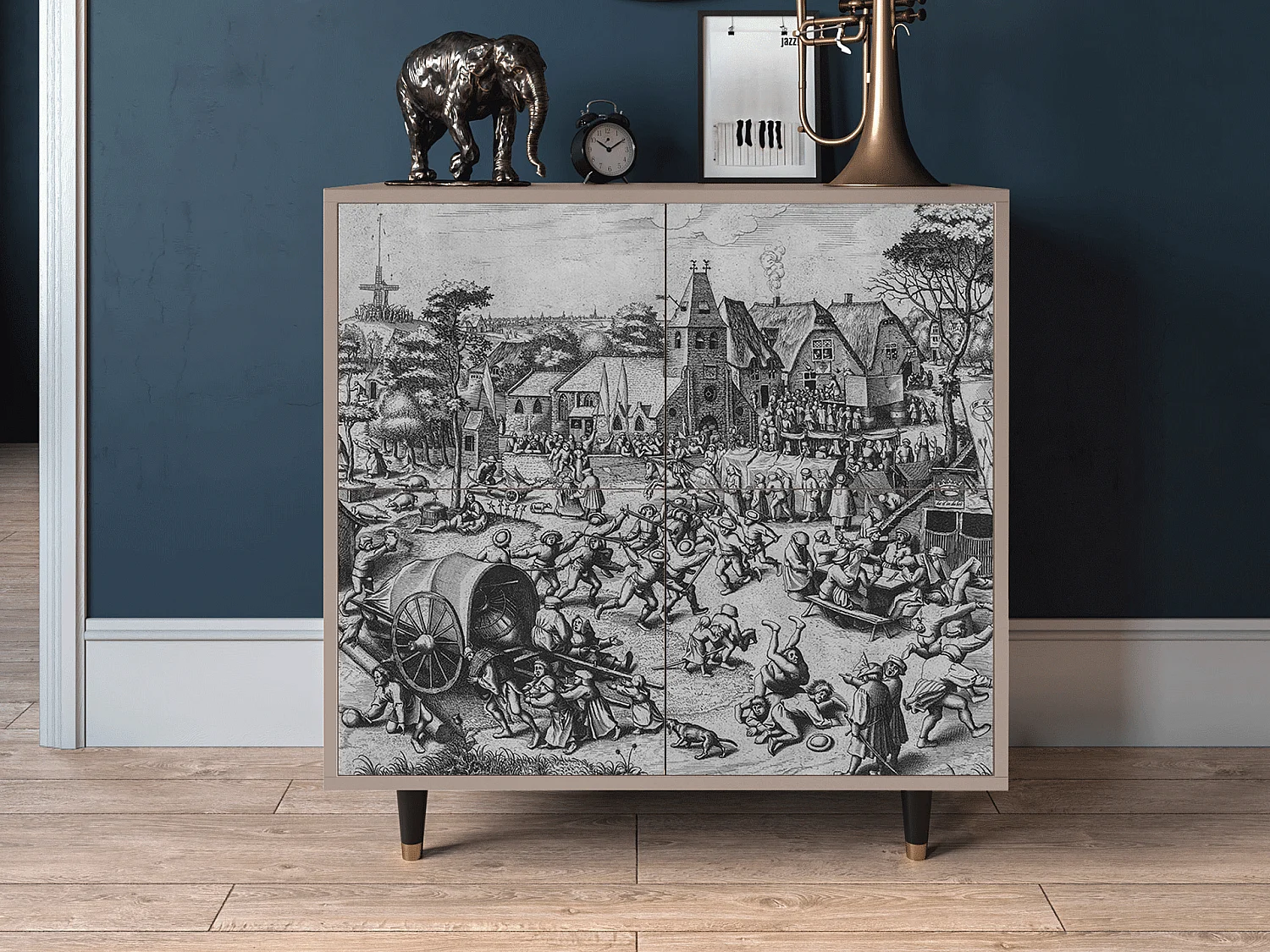 Buffet - 94x96x48 cm - BS3 - The Festival of Saint, Latte