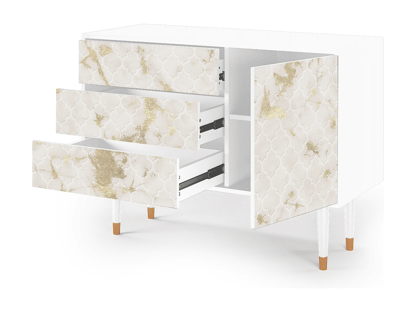 Credenza - 115х84х41 cm - S3 - Sahara desert, Bianco