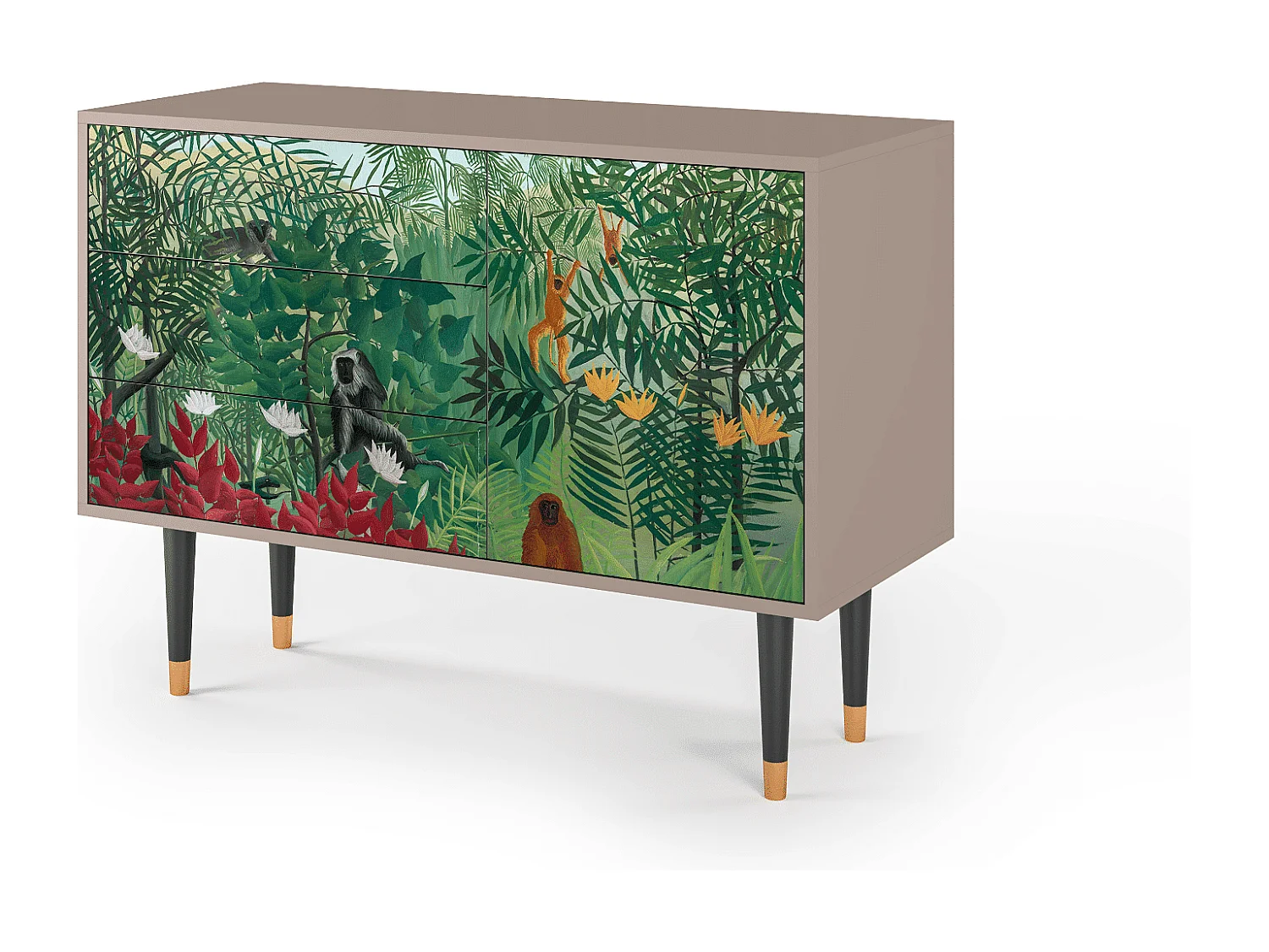 Credenza - 115х84х41 cm - S3 - Jungles in Paris, Latte