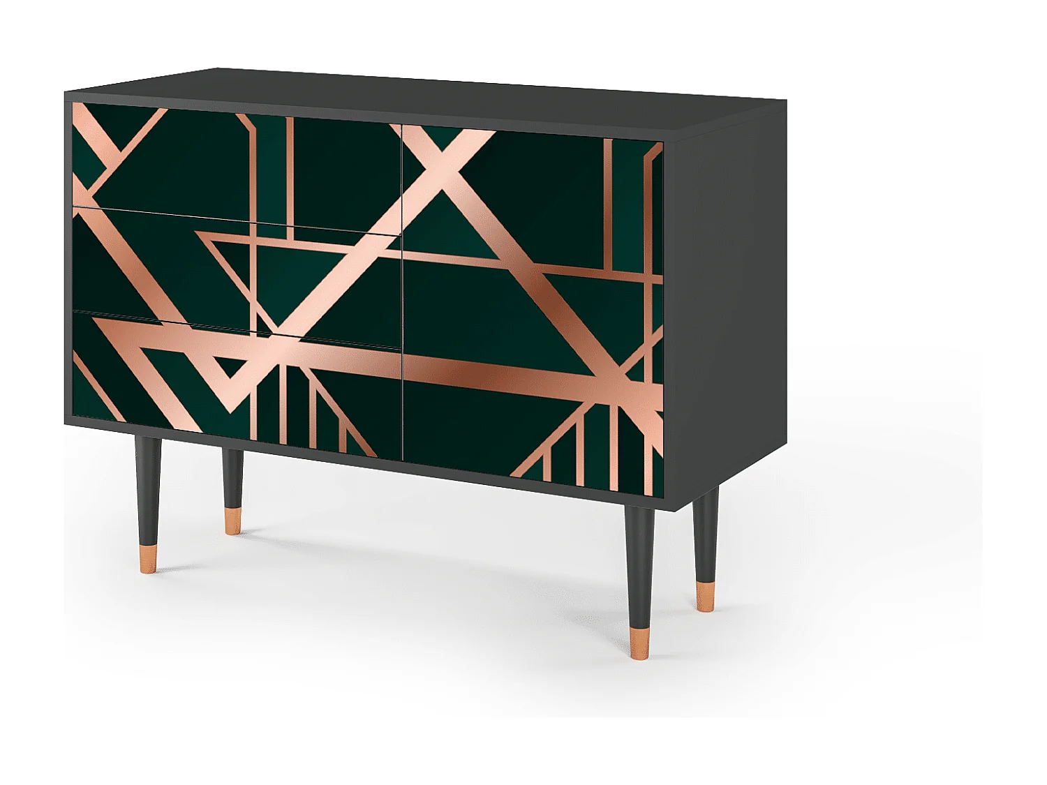 Buffet - 115х84х41 cm - S3 - Emerald Gatsby, Anthracite