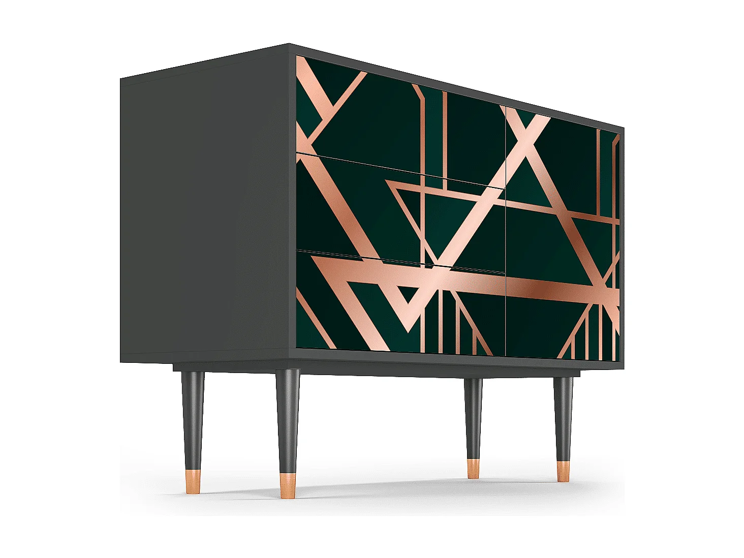 Buffet - 115х84х41 cm - S3 - Emerald Gatsby, Anthracite