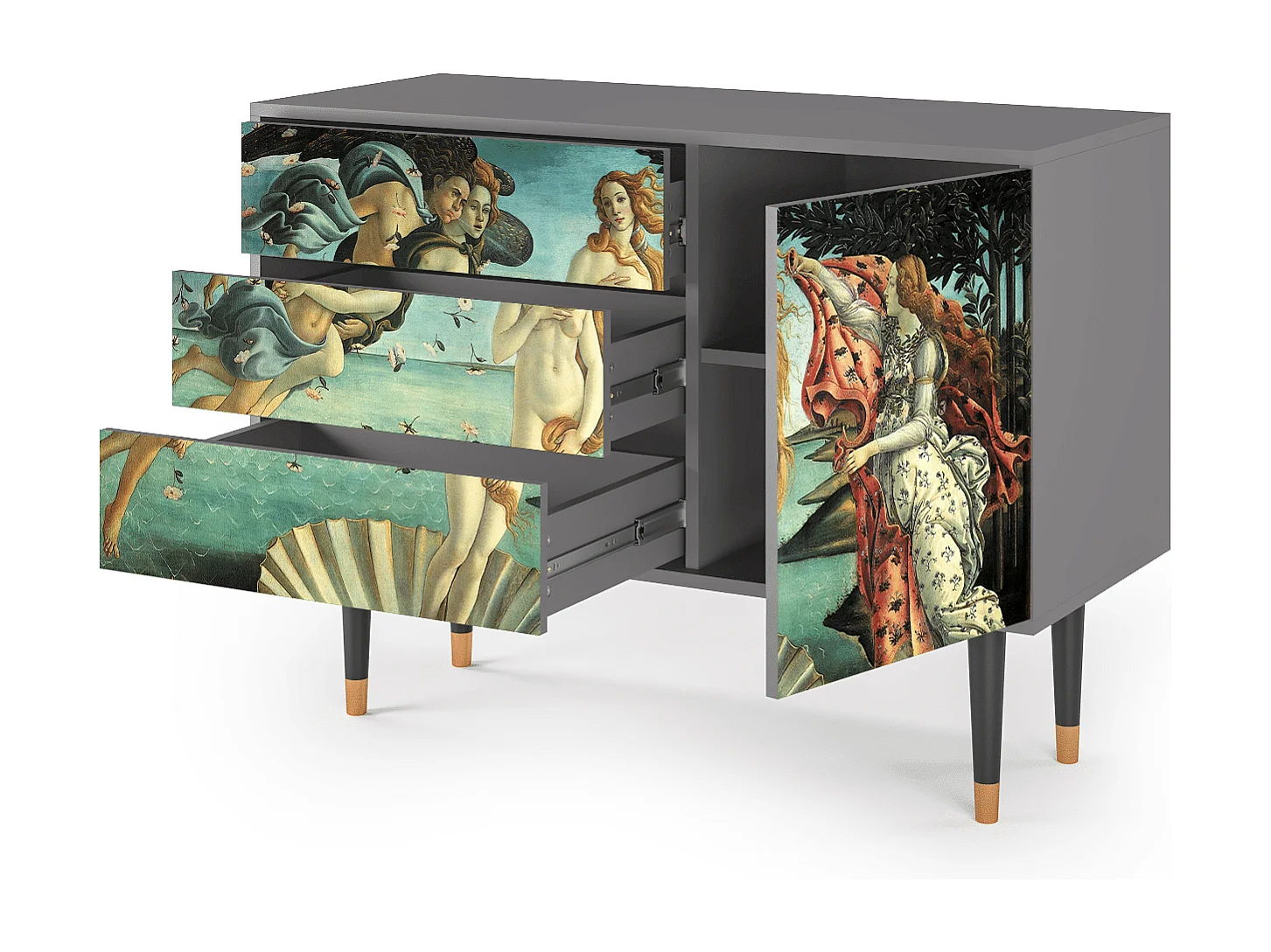 Buffet - 115х84х41 cm - S3 - The Birth of Venus, Gris