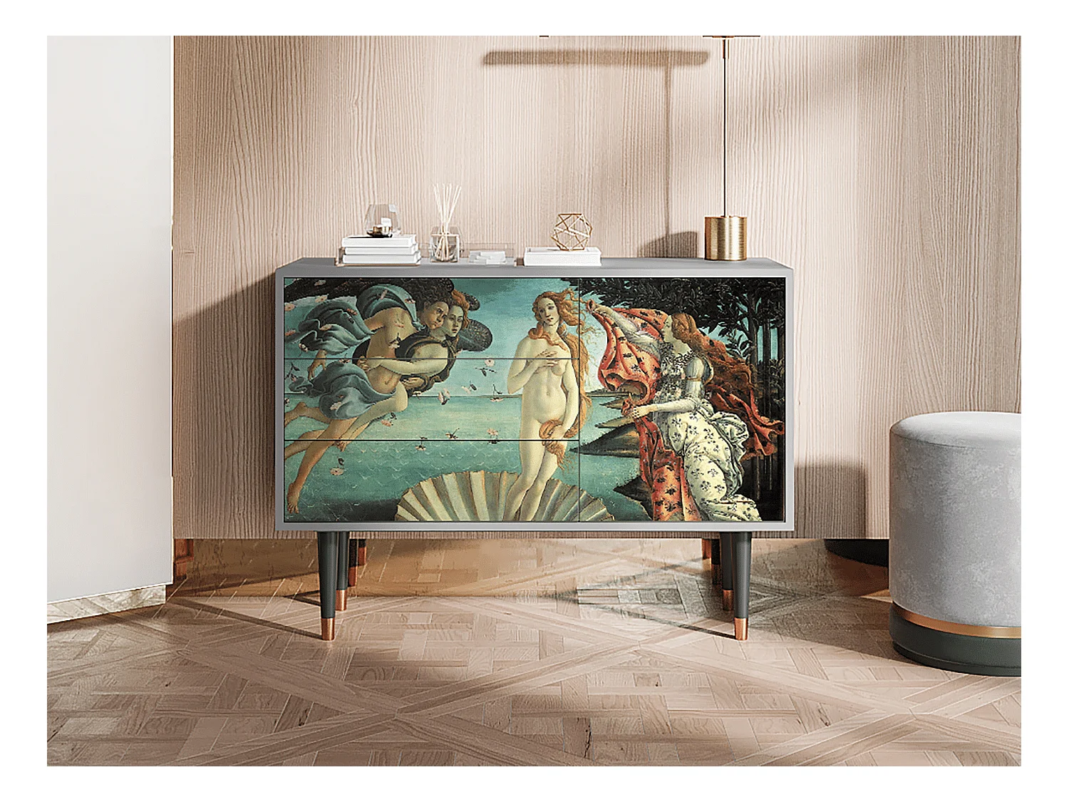 Dressoir - 115х84х41 cm - S3 - The Birth of Venus, Grijs