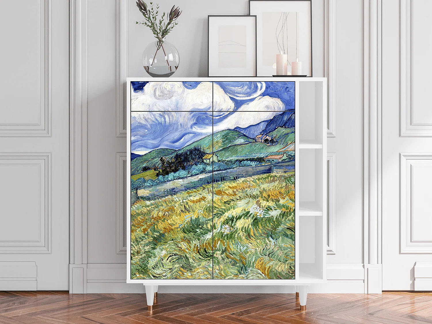 Buffet - 96х110х41 cm - BS6 - Landscape, Blanc