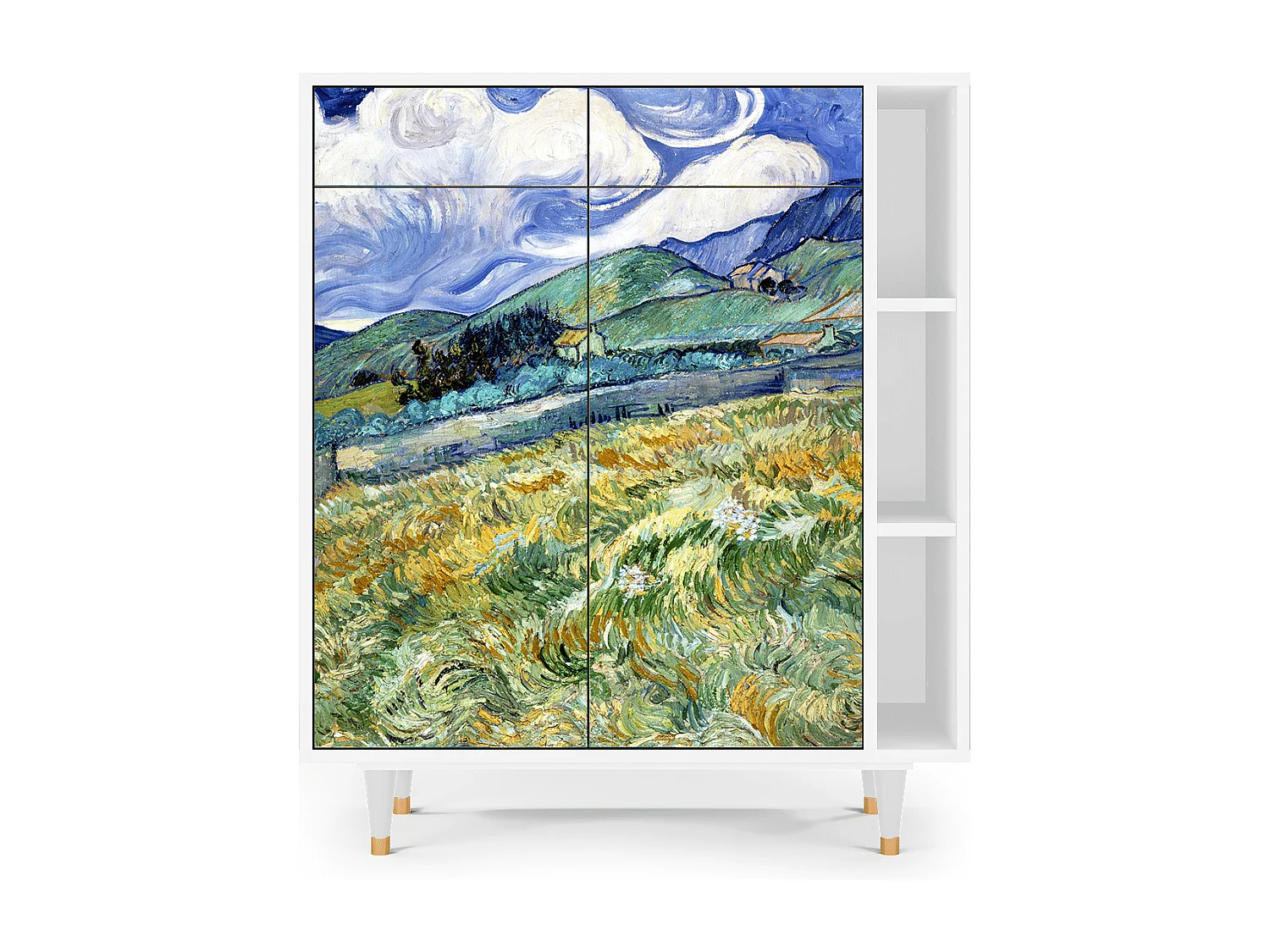 Buffet - 96х110х41 cm - BS6 - Landscape, Blanc